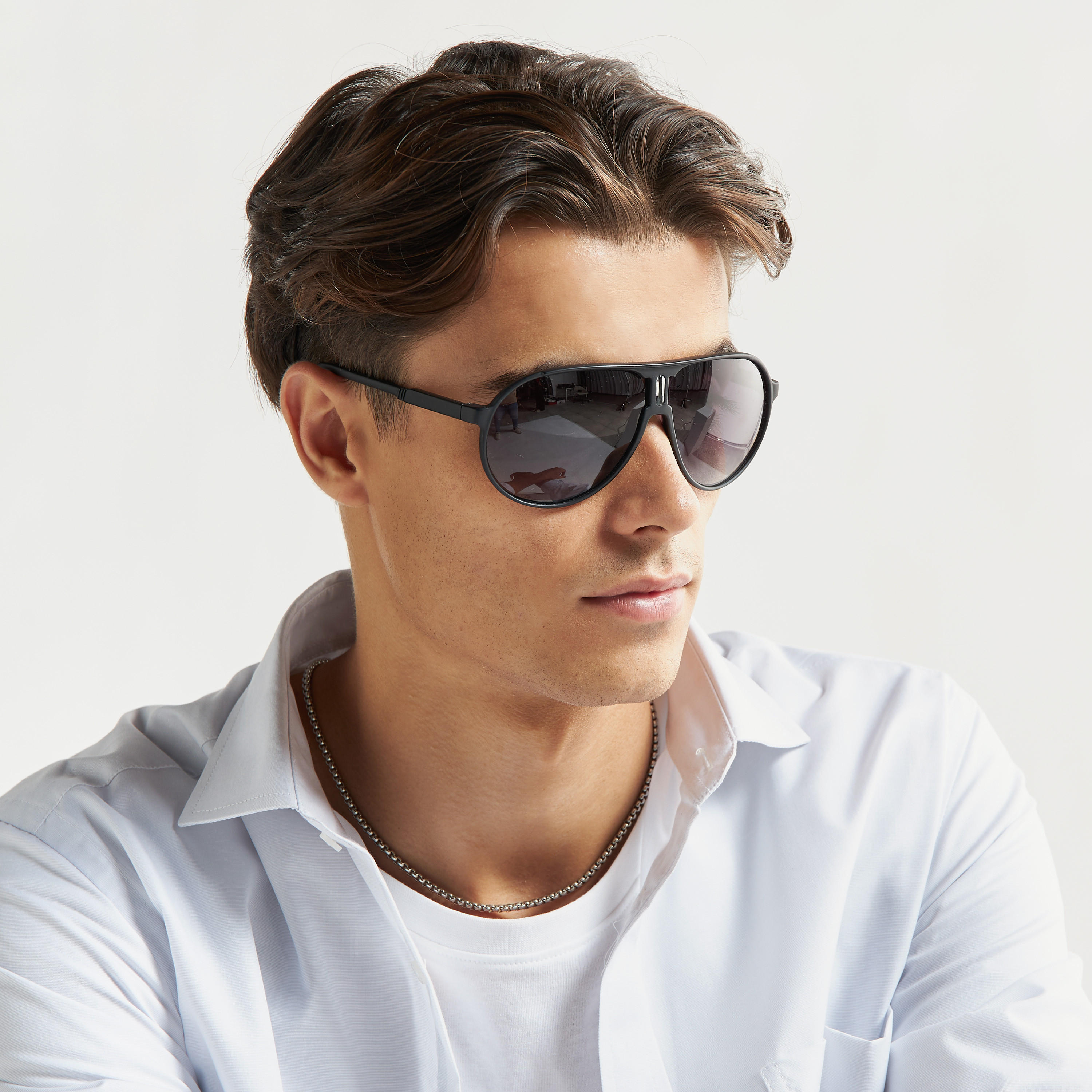نظّارة شمسية بعدسات ملونة وإطار كامل ووسادات أنف-men-sunglasses-image-2