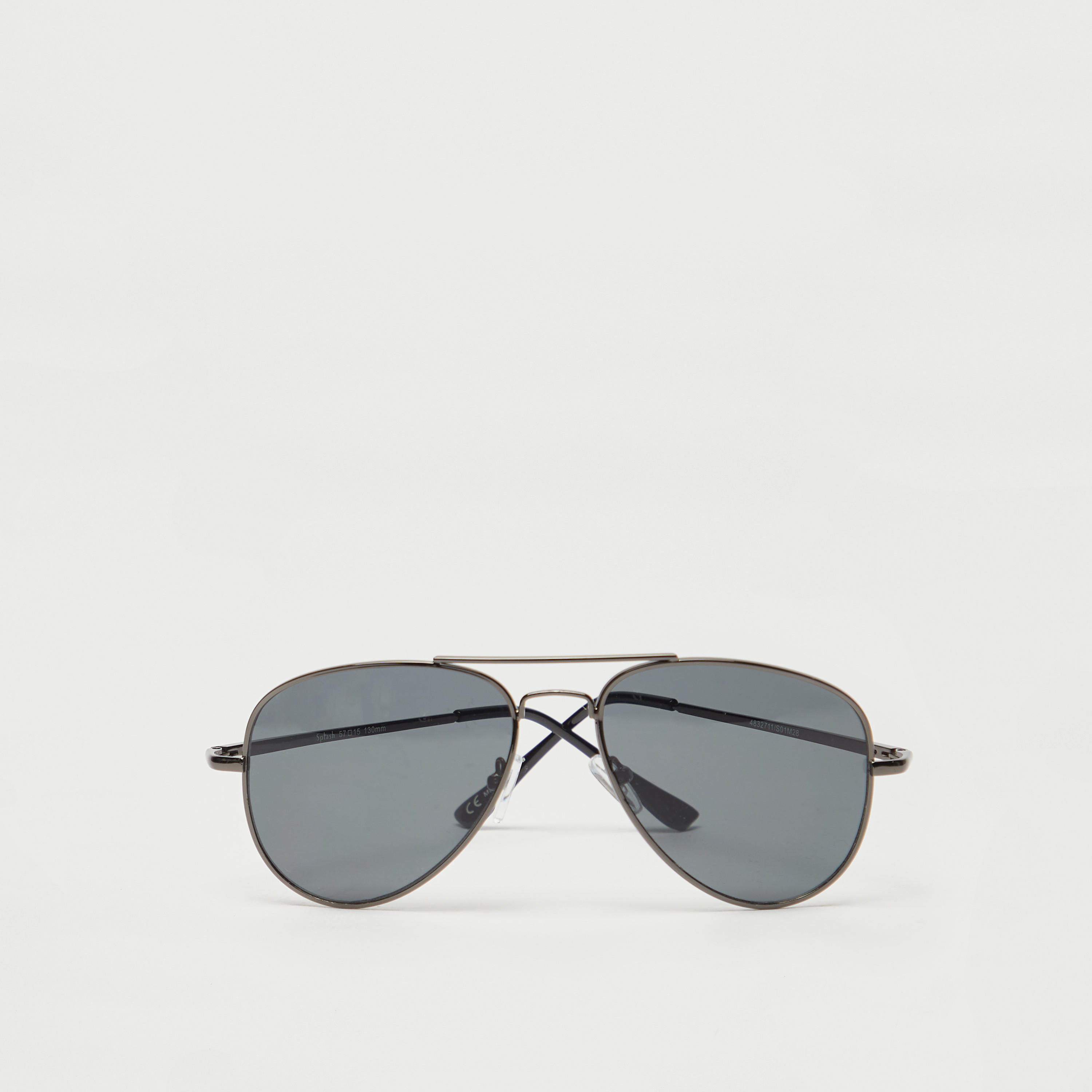 نظّارة شمسيّة بإطار كامل وعدسات ملوّنة ووسادات أنف-men-sunglasses-image-1