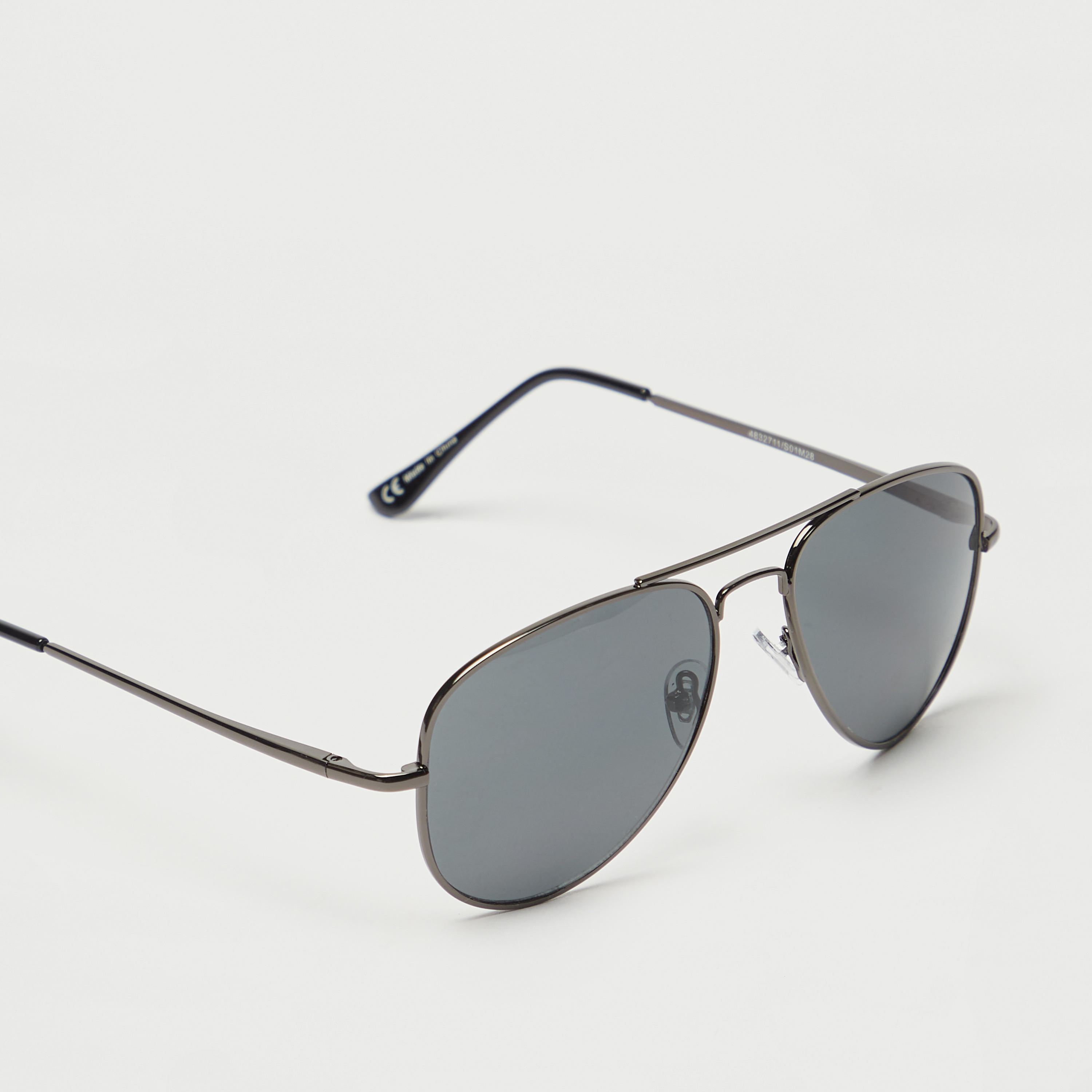 نظّارة شمسيّة بإطار كامل وعدسات ملوّنة ووسادات أنف-men-sunglasses-image-3