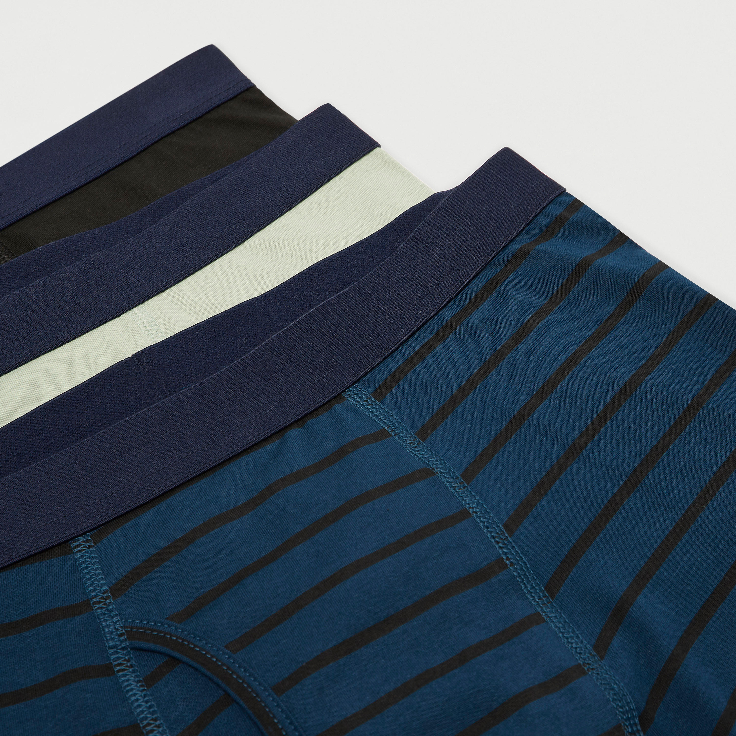 شورت ترانك بخصر مطّاطي - طقم 3 قطع متنوعة-men-clothing-innerwear-underwear-image-2