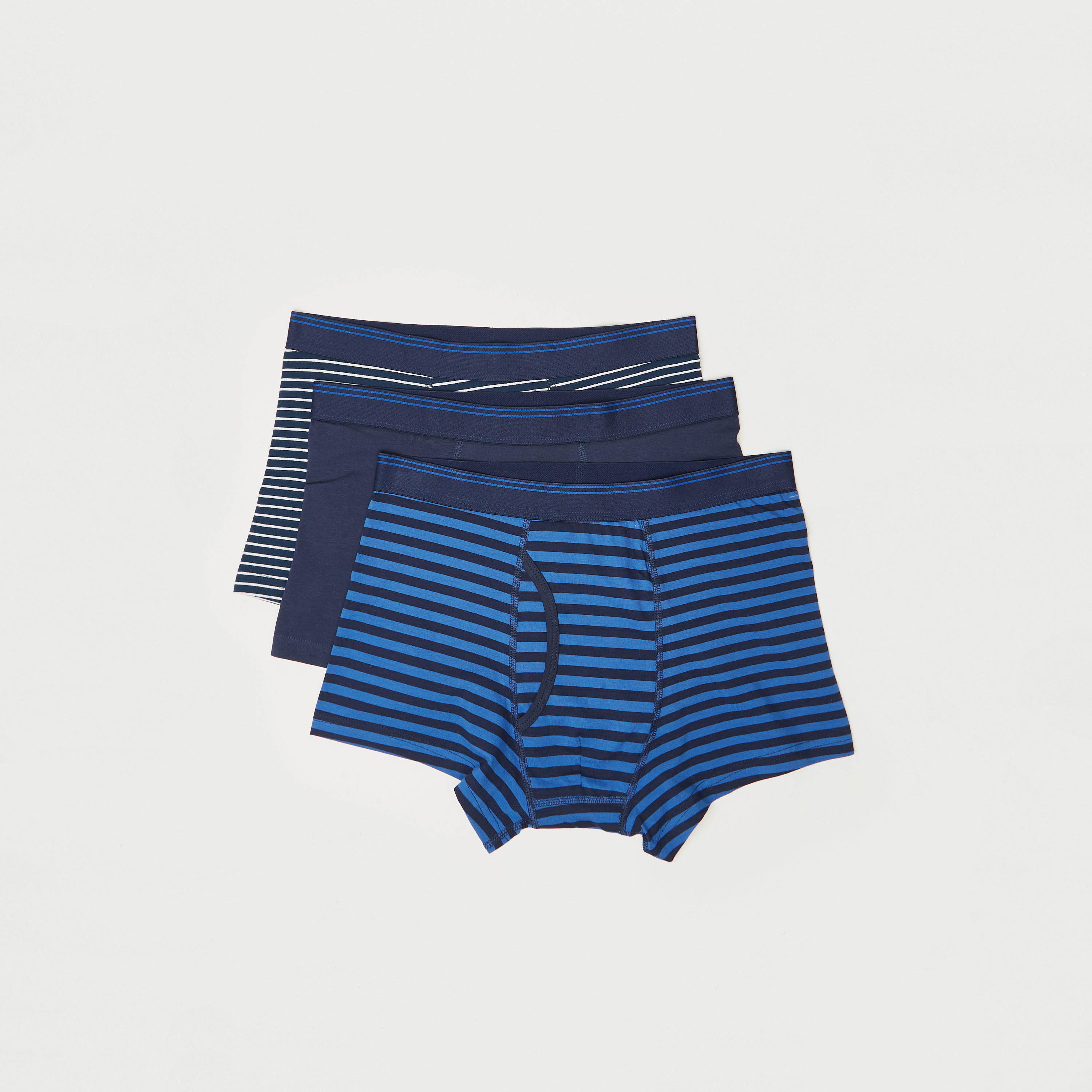 Set of 3 - Assorted Trunks with Elasticated Waistband-men-clothing-innerwear-underwear-image-1