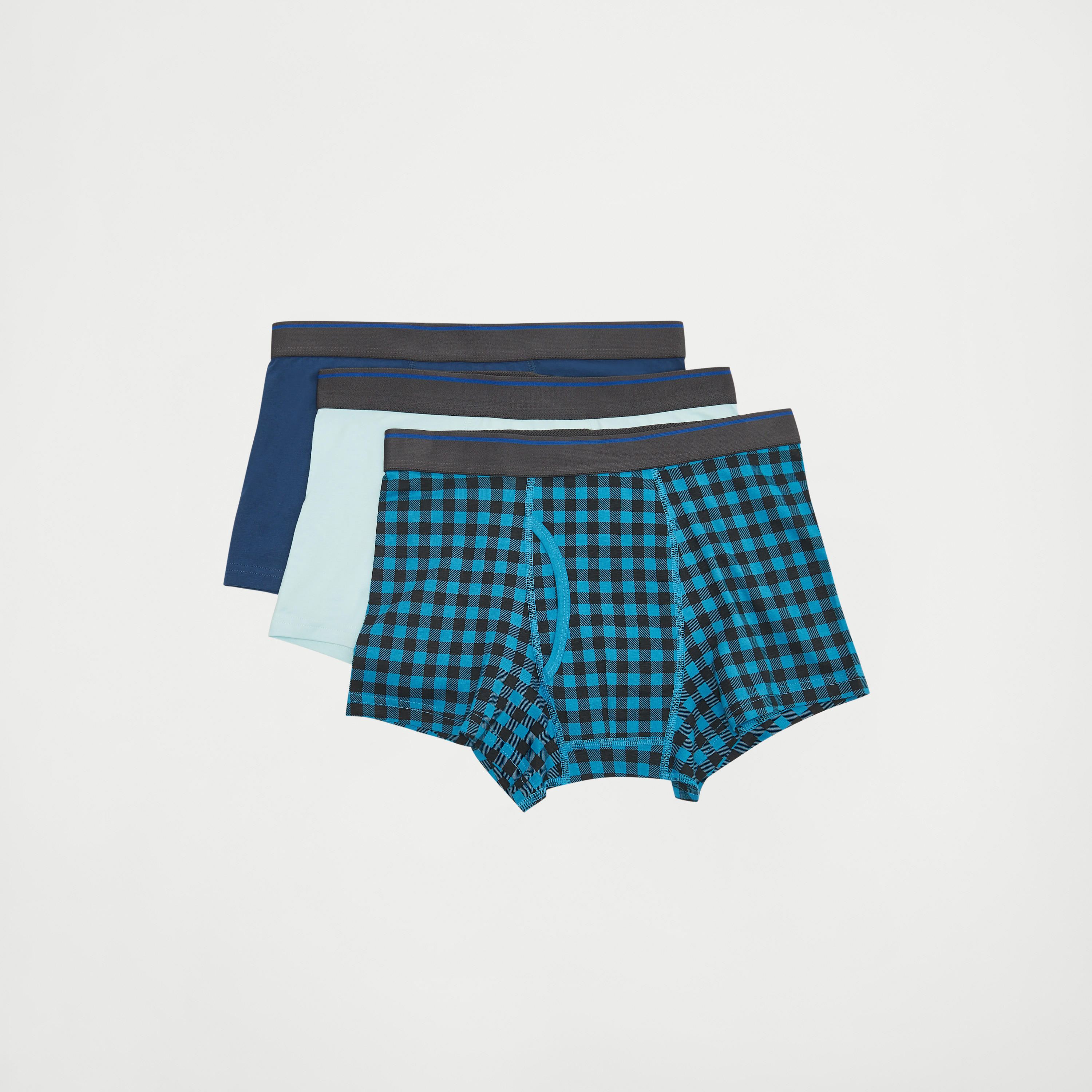 شورت ترانك بخصر مطّاطي - طقم 3 قطع متنوعة-men-clothing-innerwear-underwear-image-4