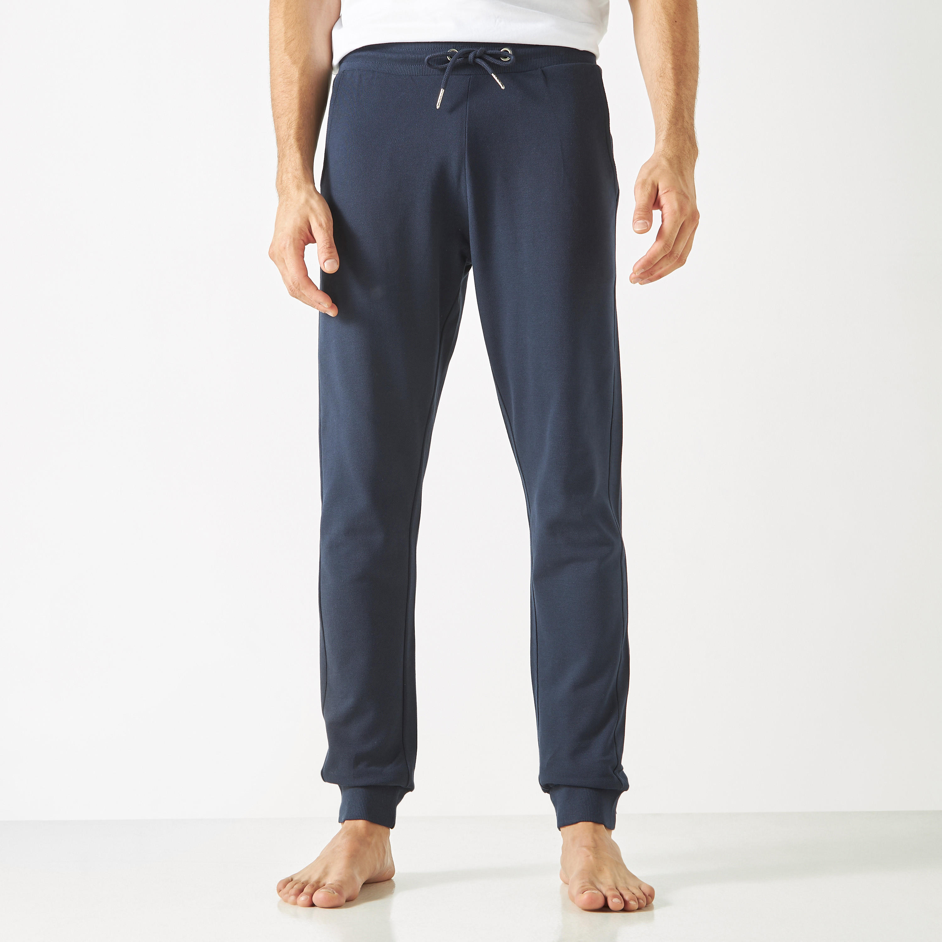 بنطلون بيجاما سادة برباط إغلاق وجيوب-men-clothing-nightwear-pyjamaandshorts-image-4