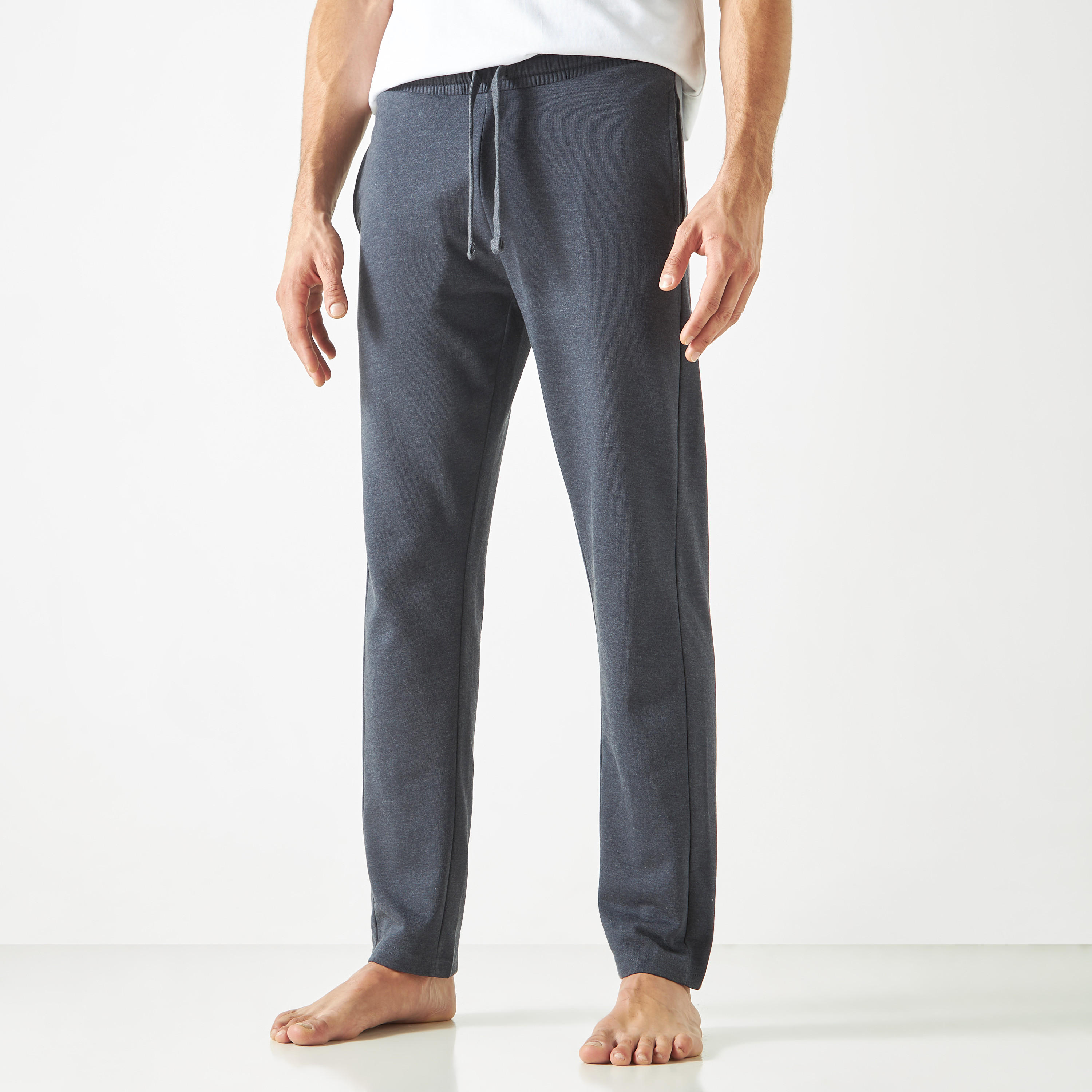 بنطلون بيجاما سادة برباط إغلاق وجيوب-men-clothing-nightwear-pyjamaandshorts-image-4