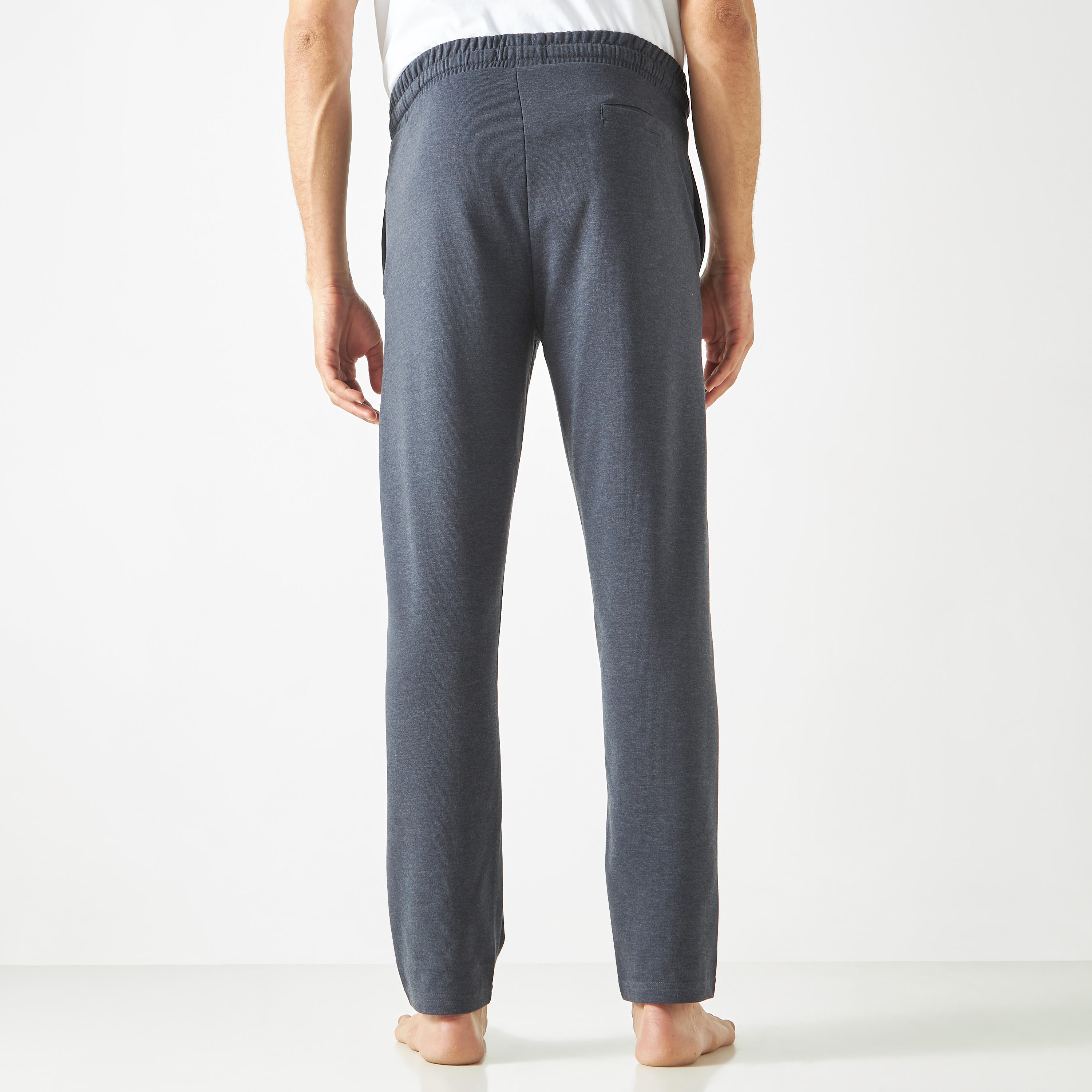 بنطلون بيجاما سادة برباط إغلاق وجيوب-men-clothing-nightwear-pyjamaandshorts-image-2