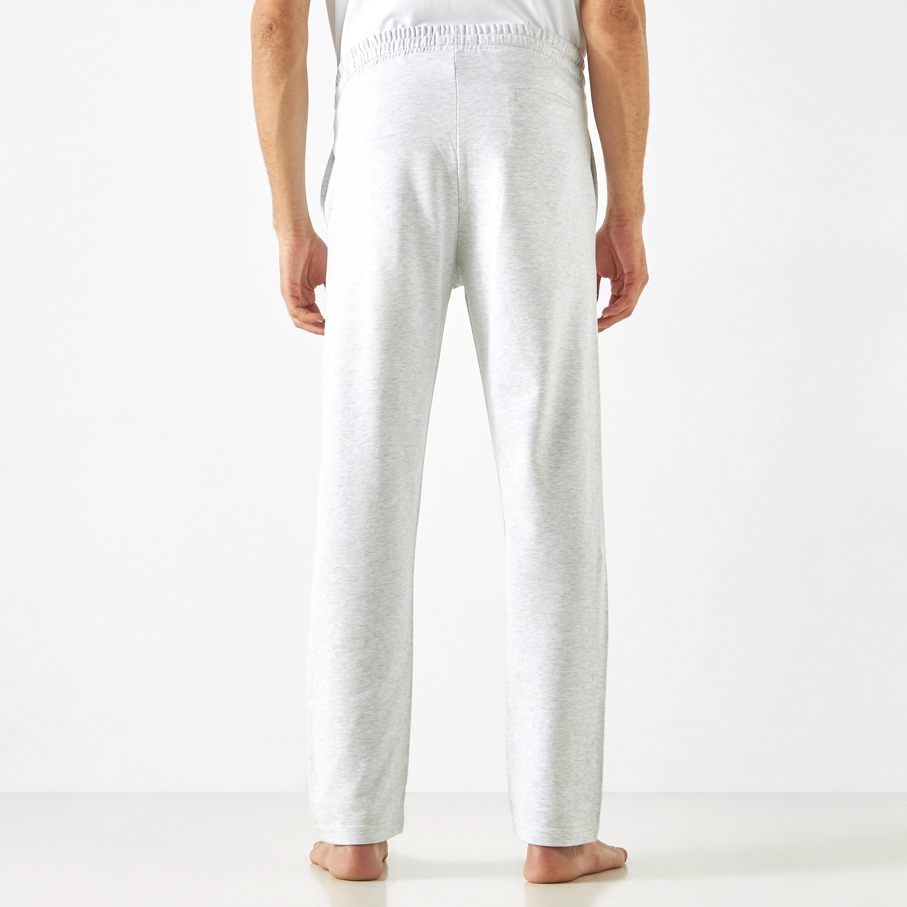 بنطلون بيجاما سادة برباط إغلاق وجيوب-men-clothing-nightwear-pyjamaandshorts-image-2