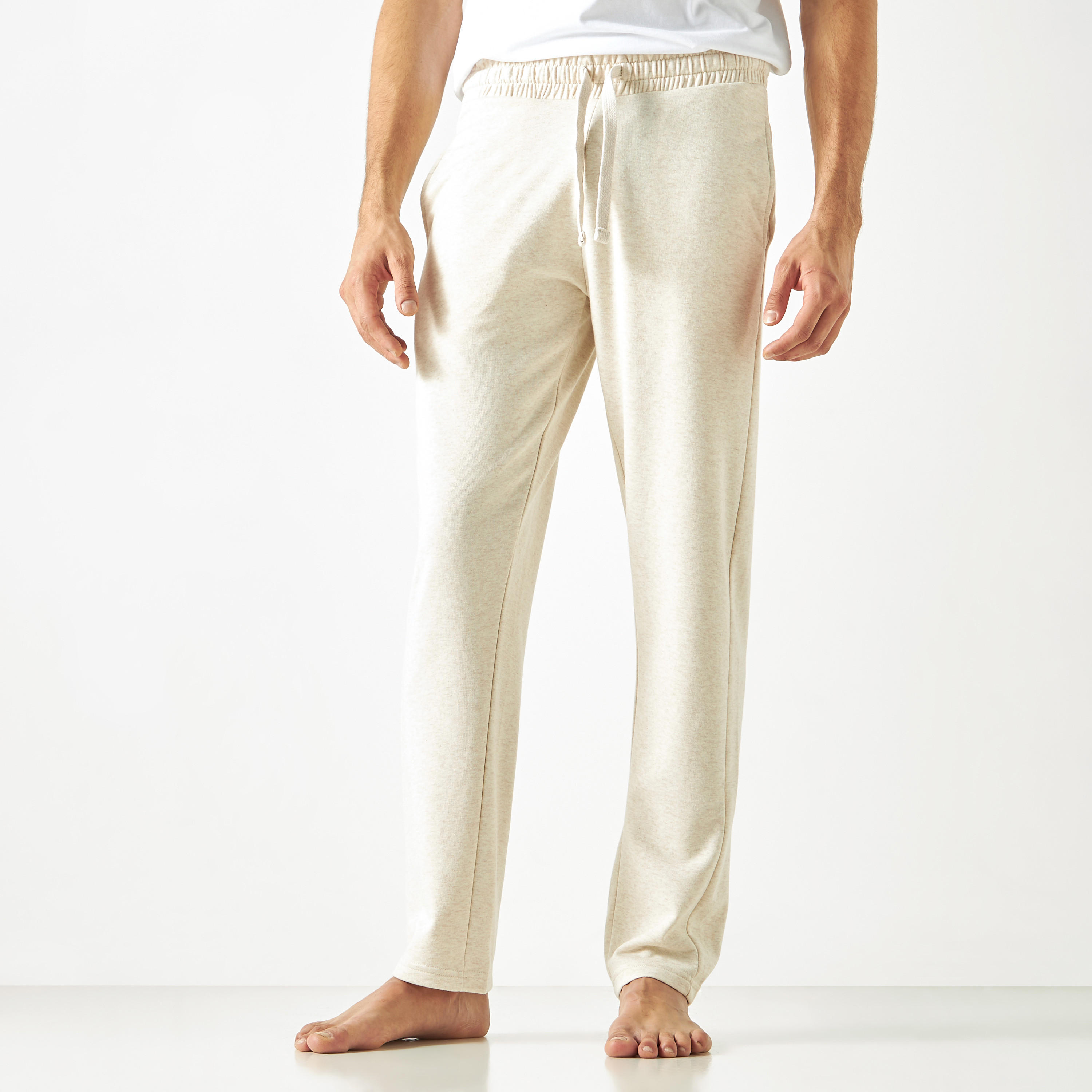 Solid Pyjamas with Drawstring Closure and Pockets-men-clothing-nightwear-pyjamaandshorts-image-1