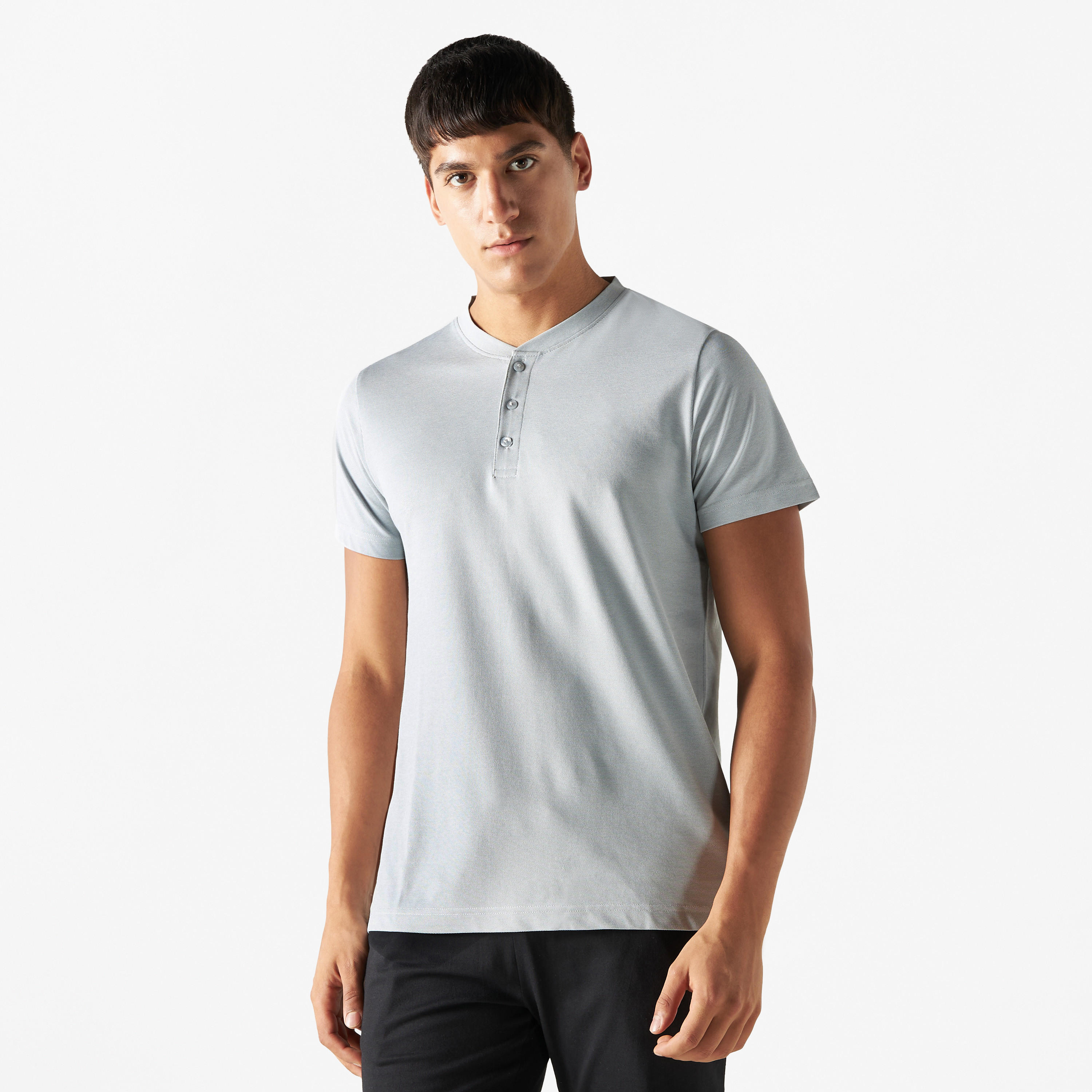 طقم بنطلون بيجاما وتيشيرت بياقة هينلي-men-clothing-nightwear-sets-image-2