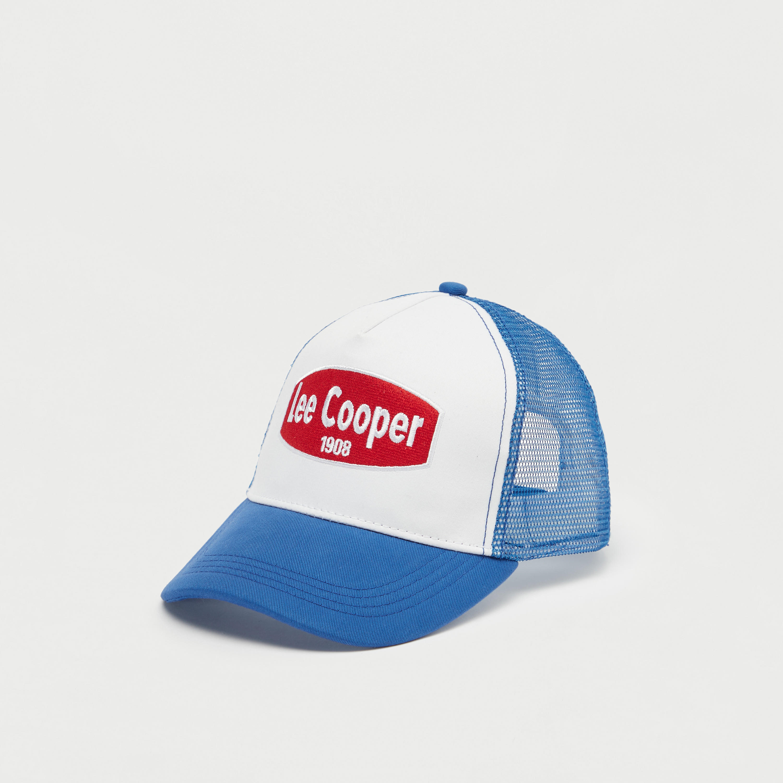 Lee Cooper Logo Detail Cap with Snap Strap-men-caps-image-1