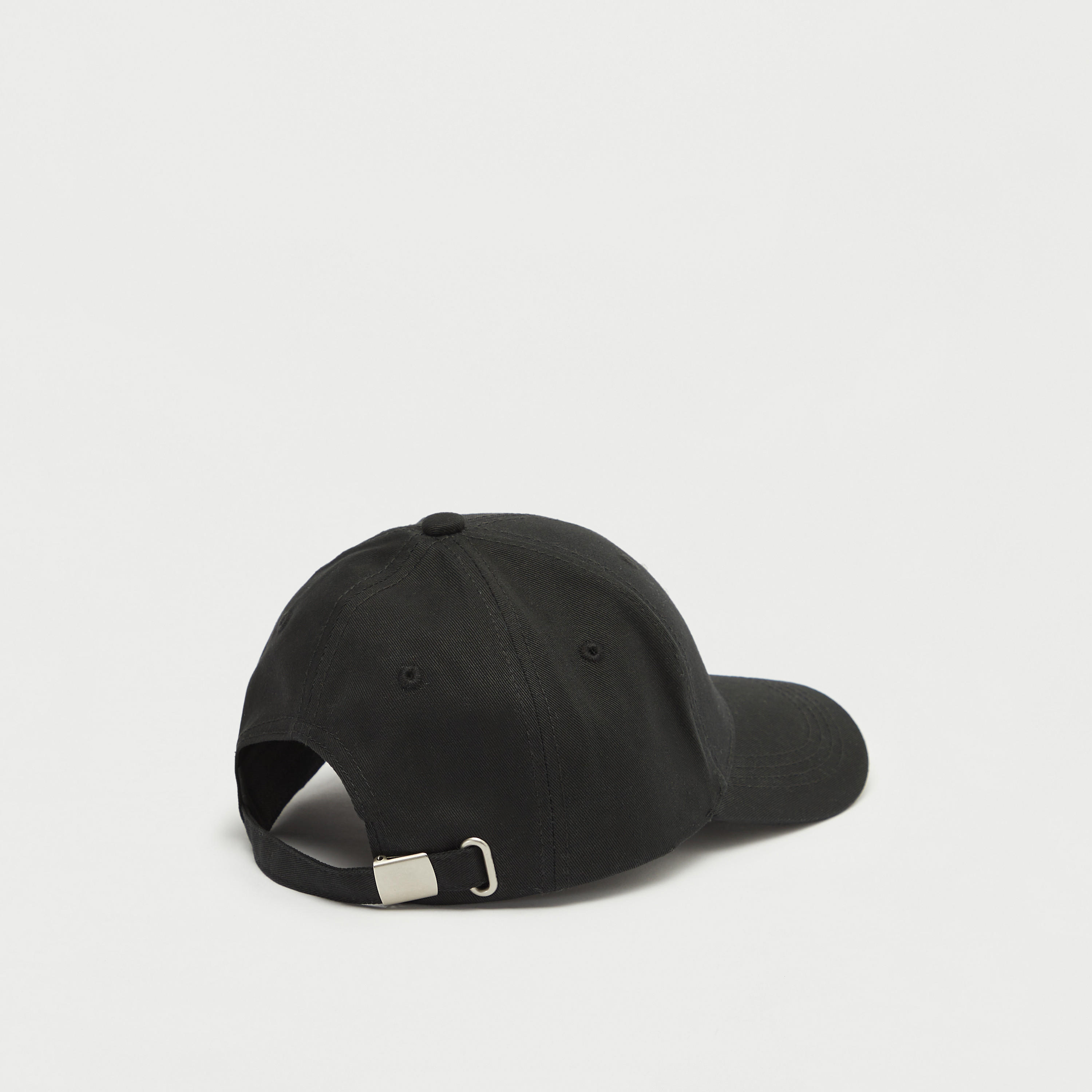 Embroidered Cap with Buckled Strap Closure-men-caps-image-5