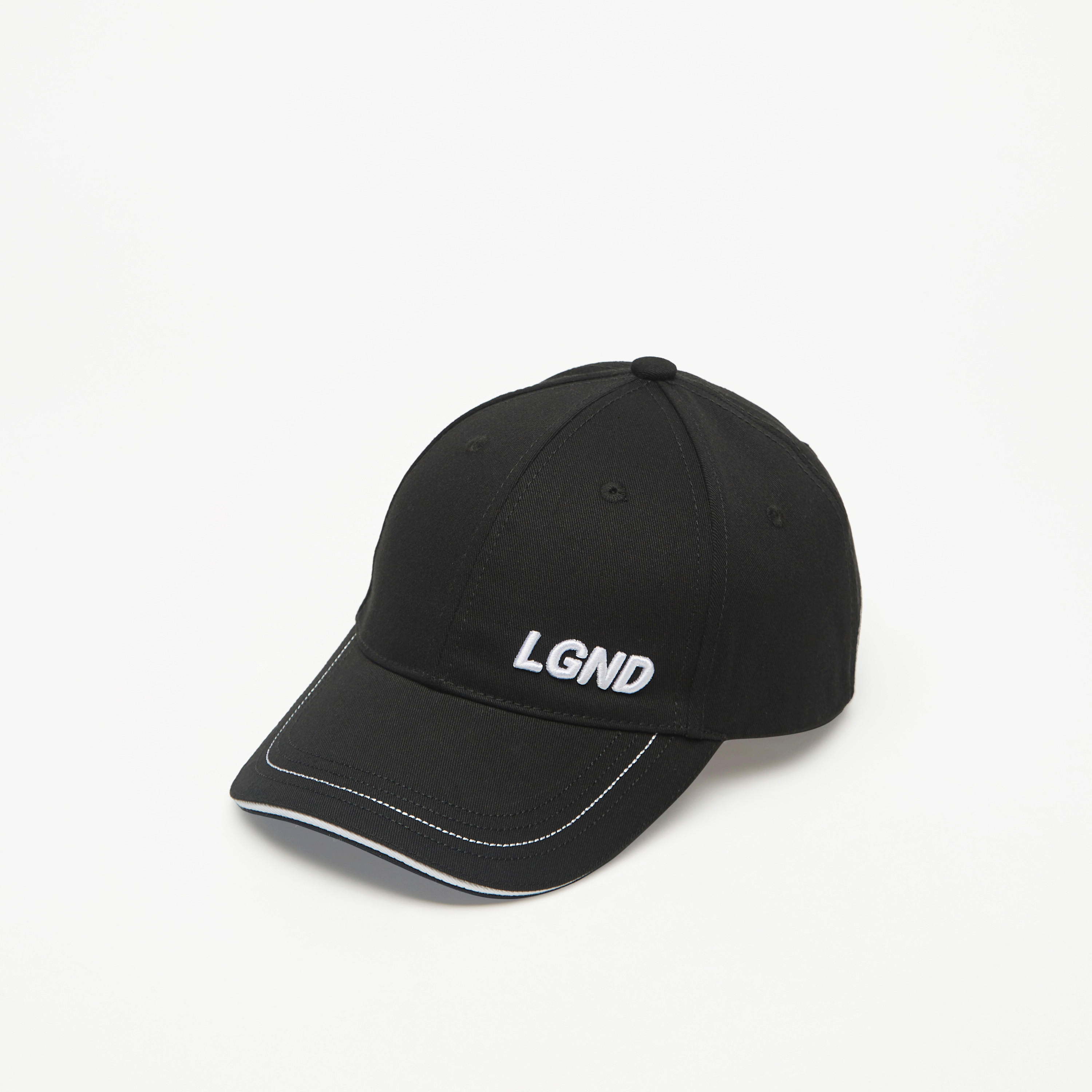 Typography Embroidered Cap with Adjustable Strap-men-caps-image-1