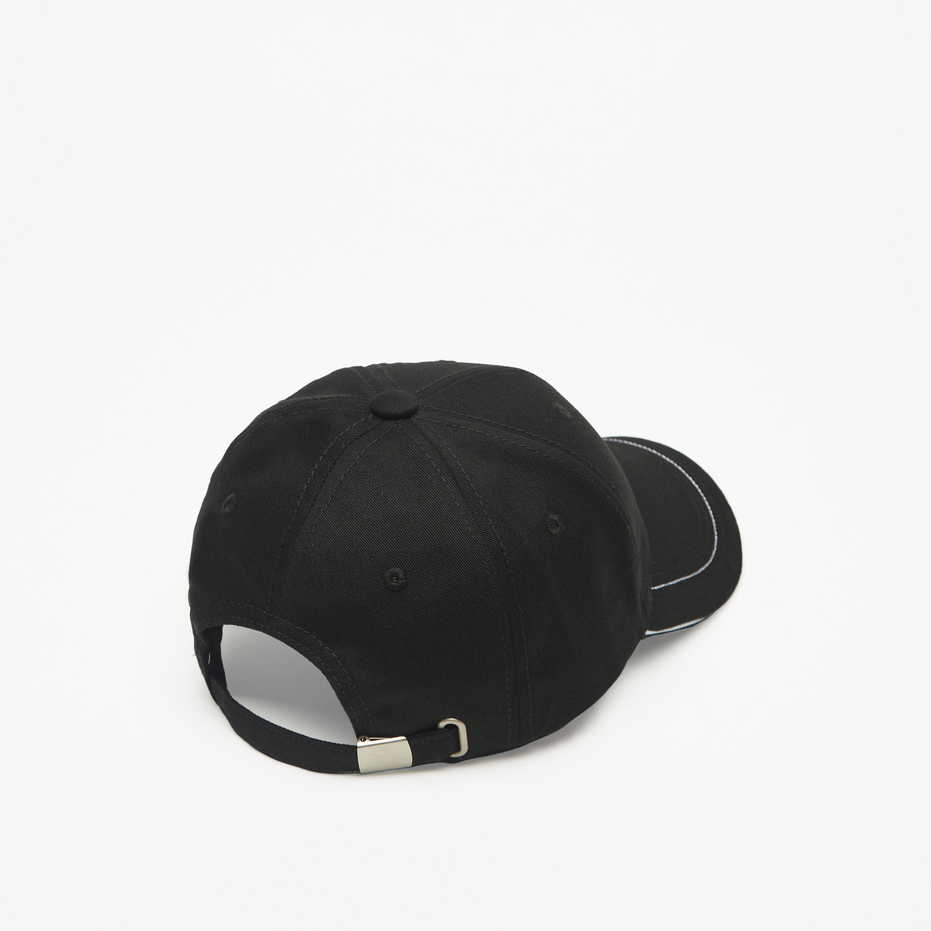 Typography Embroidered Cap with Adjustable Strap-men-caps-image-5