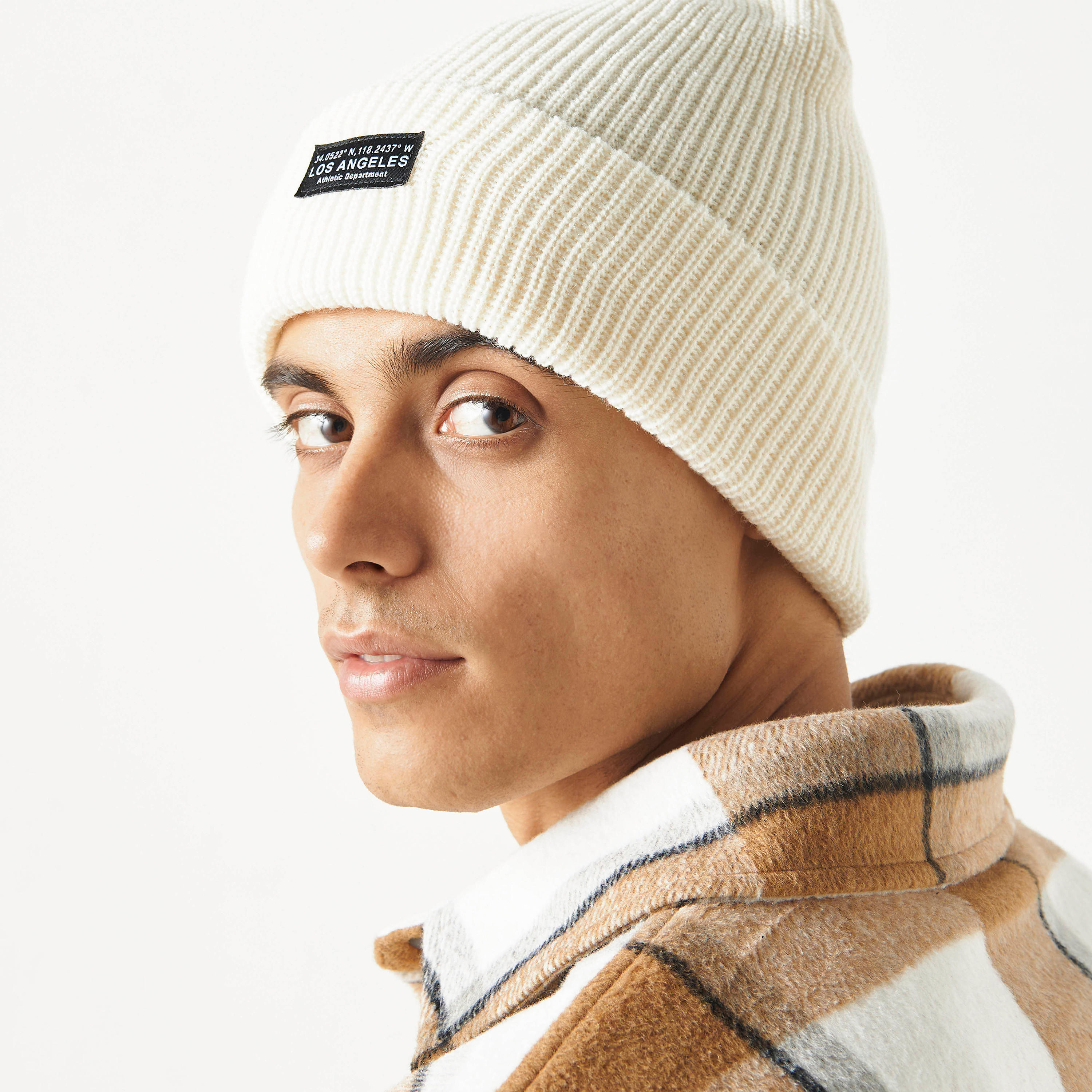 قبعة بيني مضلعة بزخارف - طقم 3 قطع-men-caps-image-2