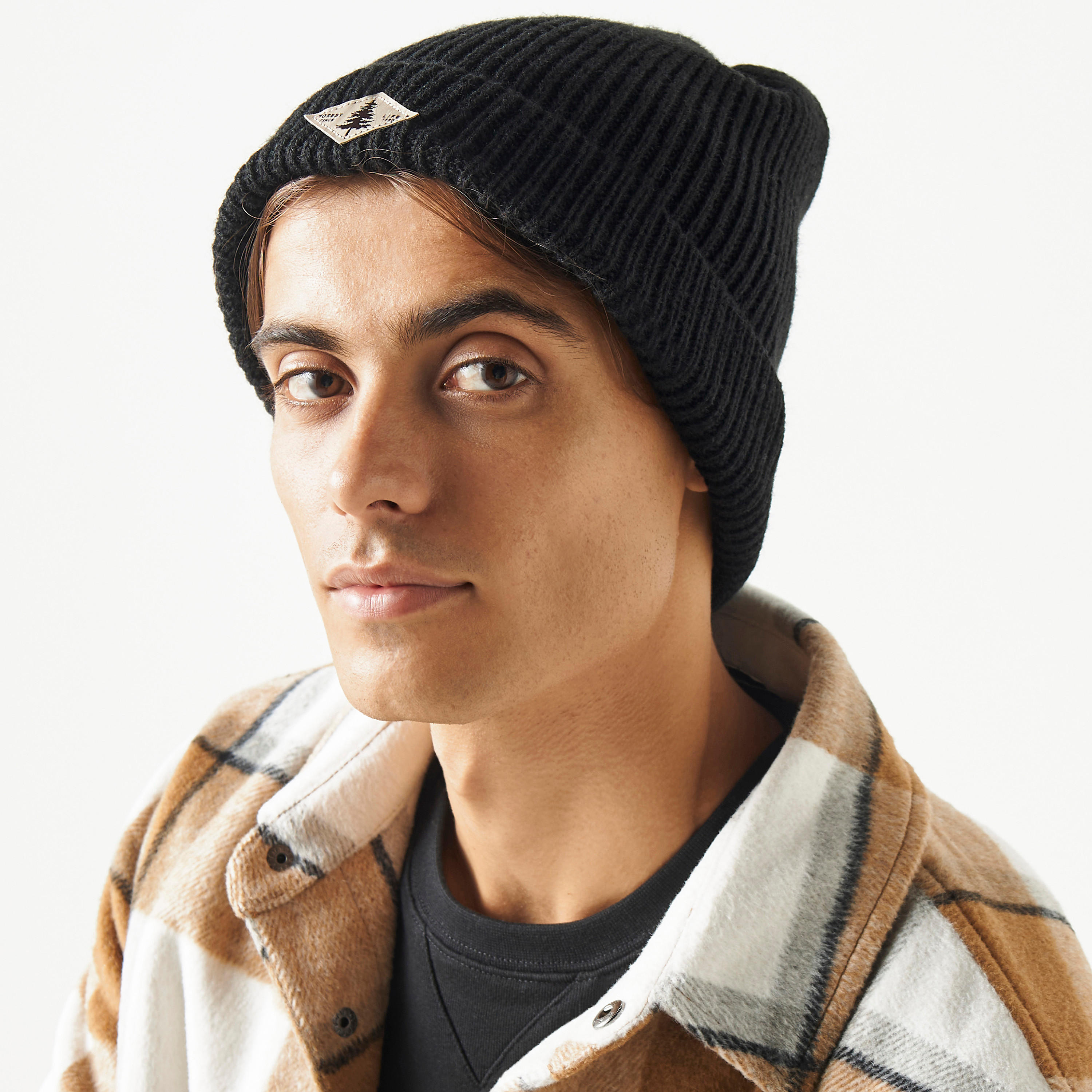 قبعة بيني مضلعة بزخارف - طقم 3 قطع-men-caps-image-2