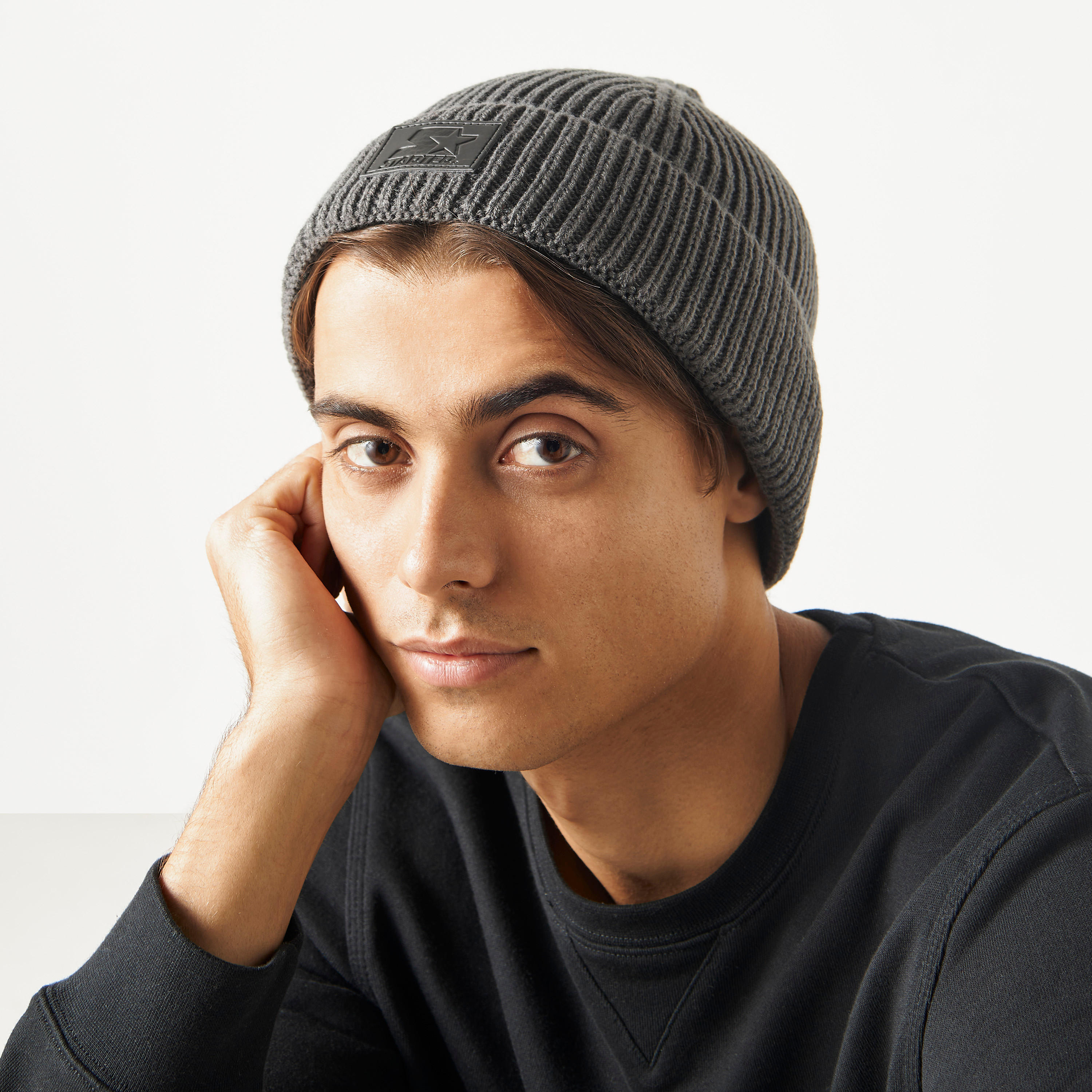 قبعة بيني بارزة الملمس - طقم من قطعتين-men-caps-image-2