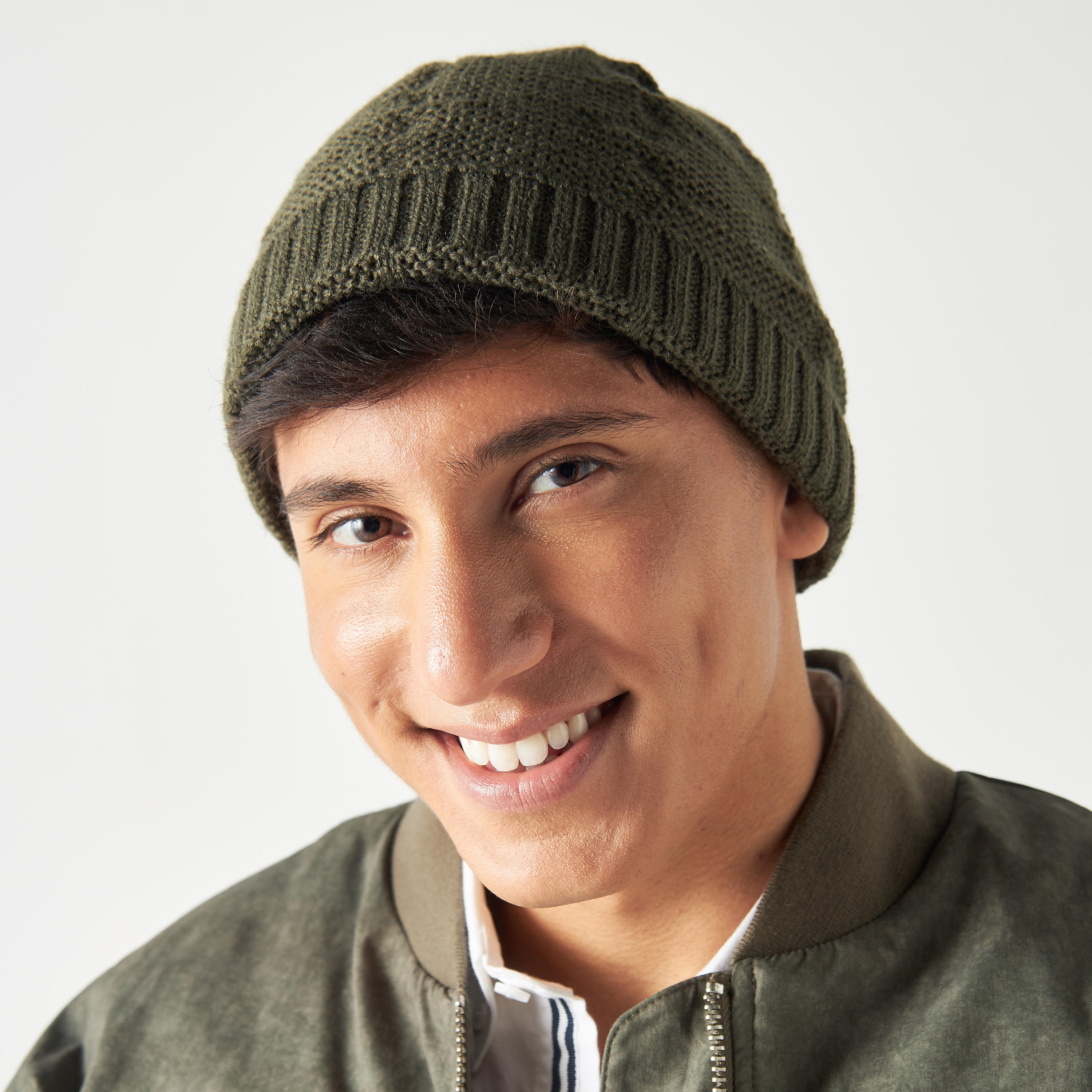 قبعة بيني بارزة الملمس - طقم من 2 قطع-men-caps-image-3