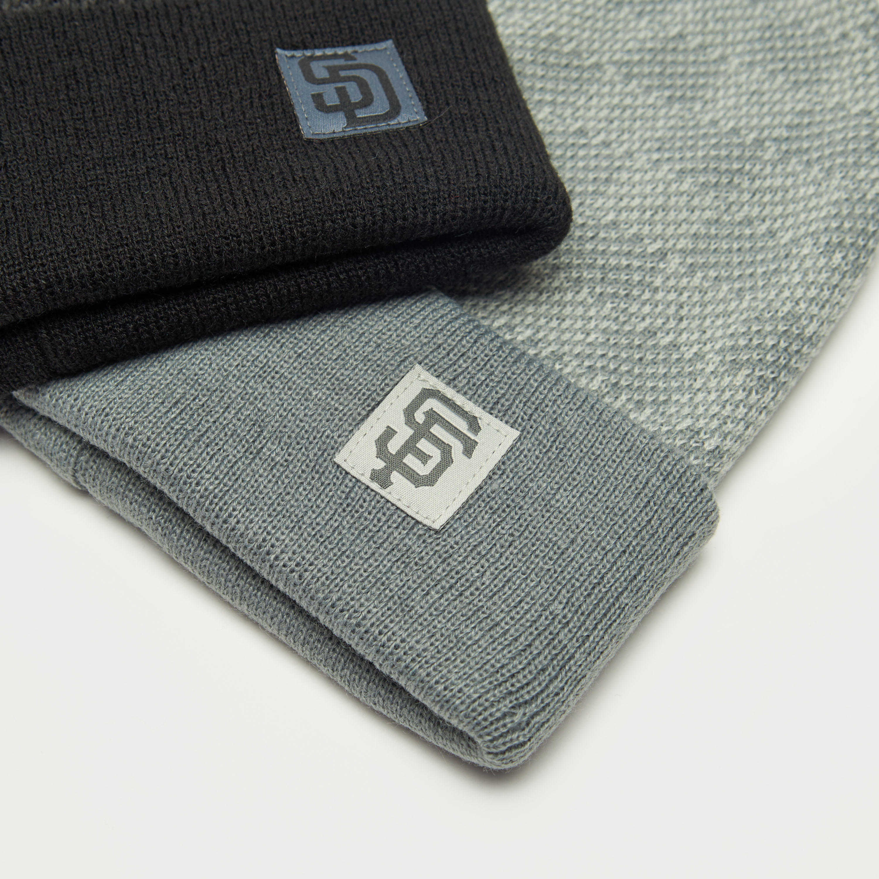 Set of 2 - Checked Beanie Cap-men-caps-image-4