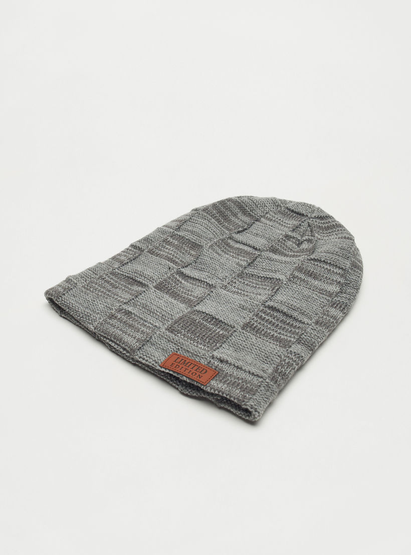 قبعة بيني بارزة الملمس-men-caps-image-4