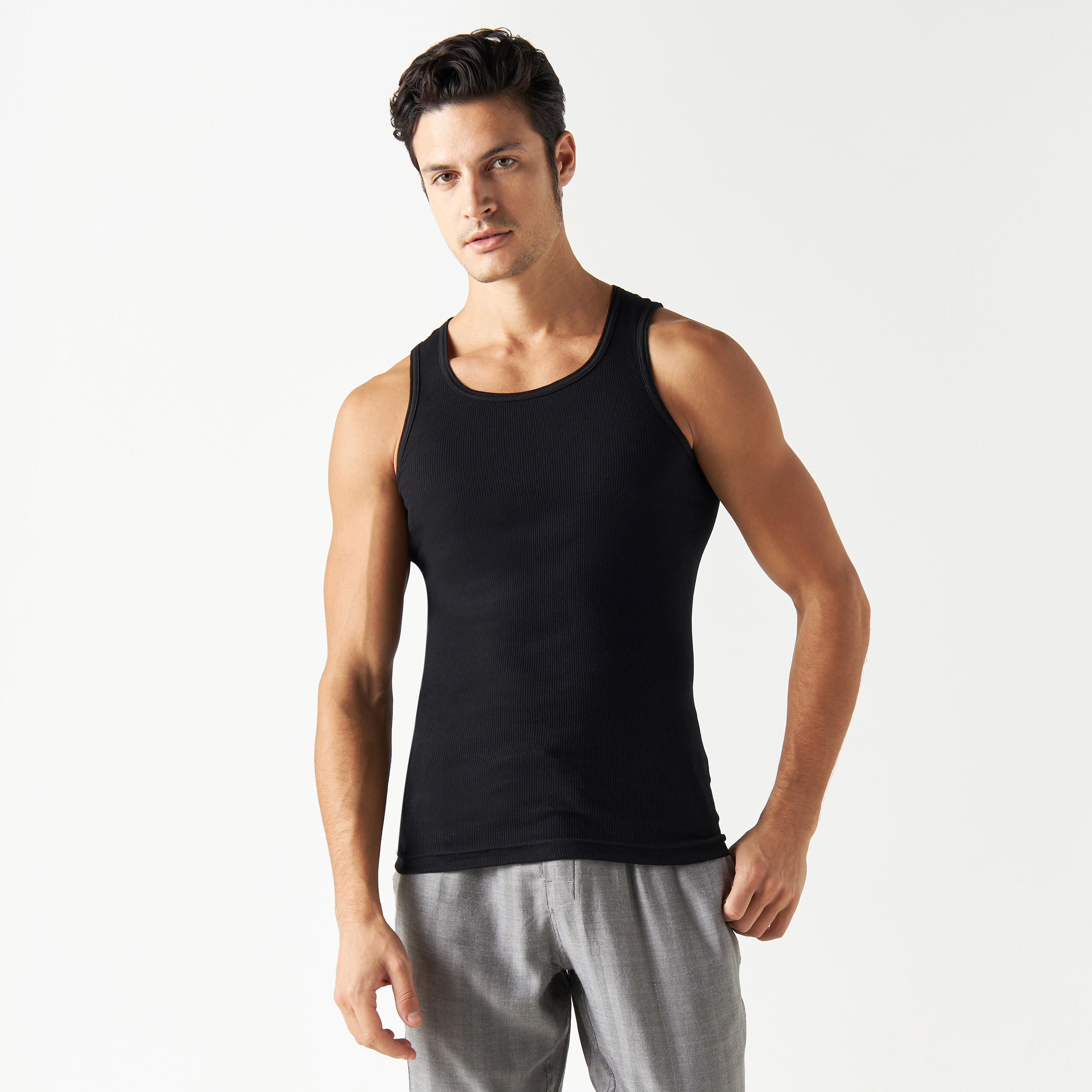 Set of 3 - Textured Vest-men-clothing-tshirtsandpolos-vests-image-2