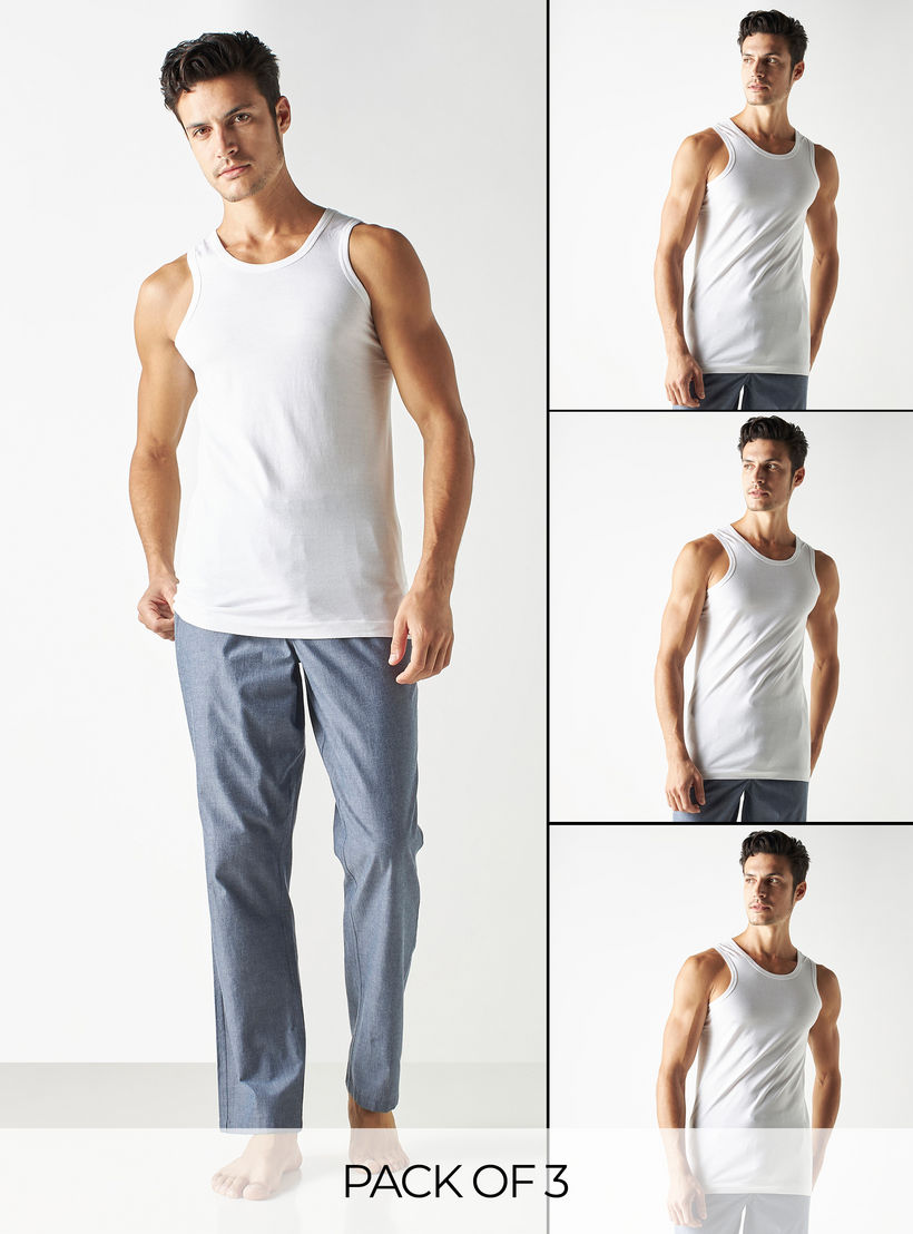 فيست بياقة مستديرة - طقم من 3 قطع-men-clothing-tshirtsandpolos-vests-image-5