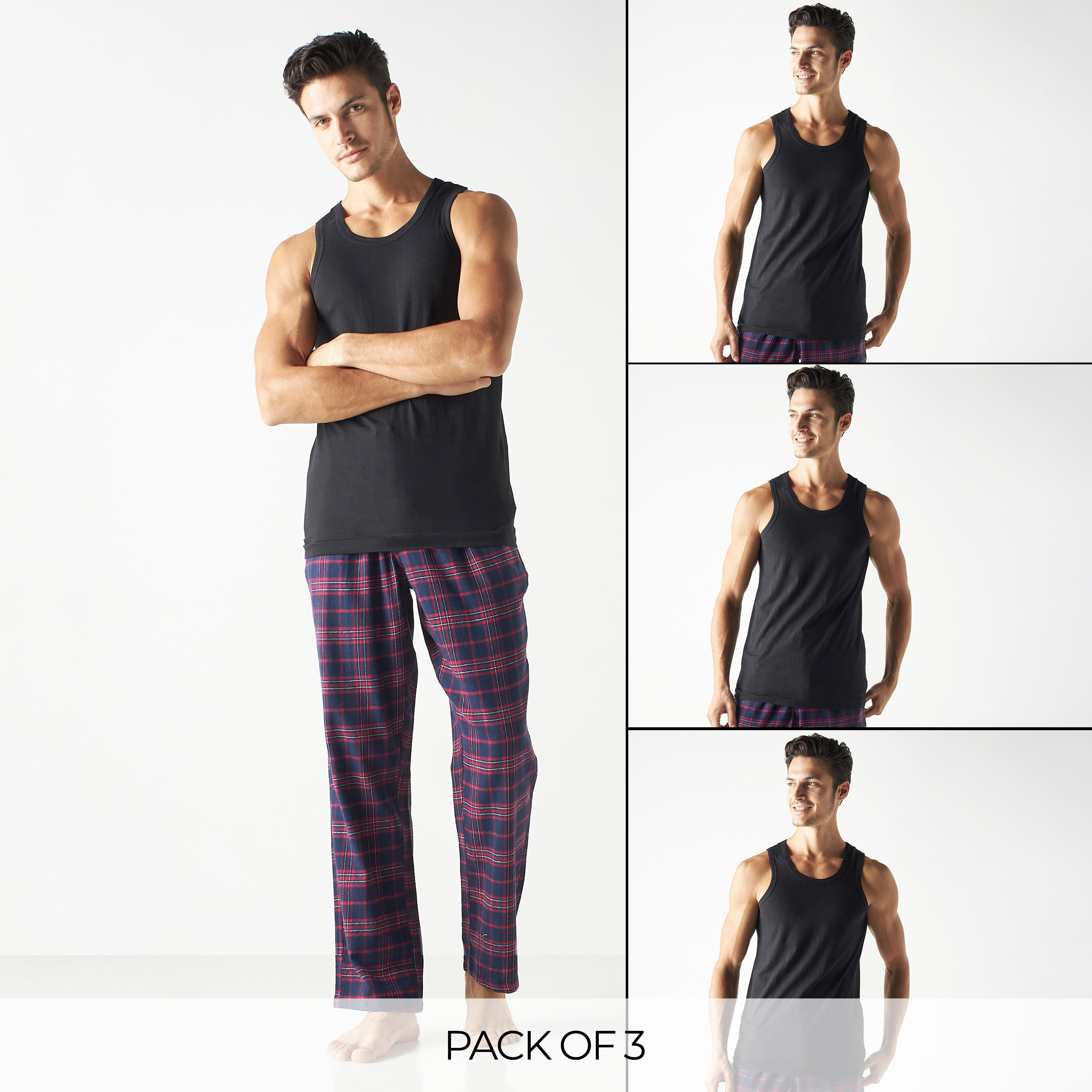 Set of 3 - Solid Round Neck Vest-men-clothing-tshirtsandpolos-vests-image-1