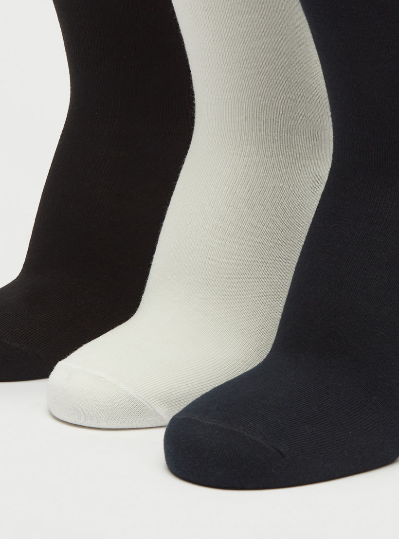 Set of 3 - Solid Crew Length Socks-men-socks-image-3