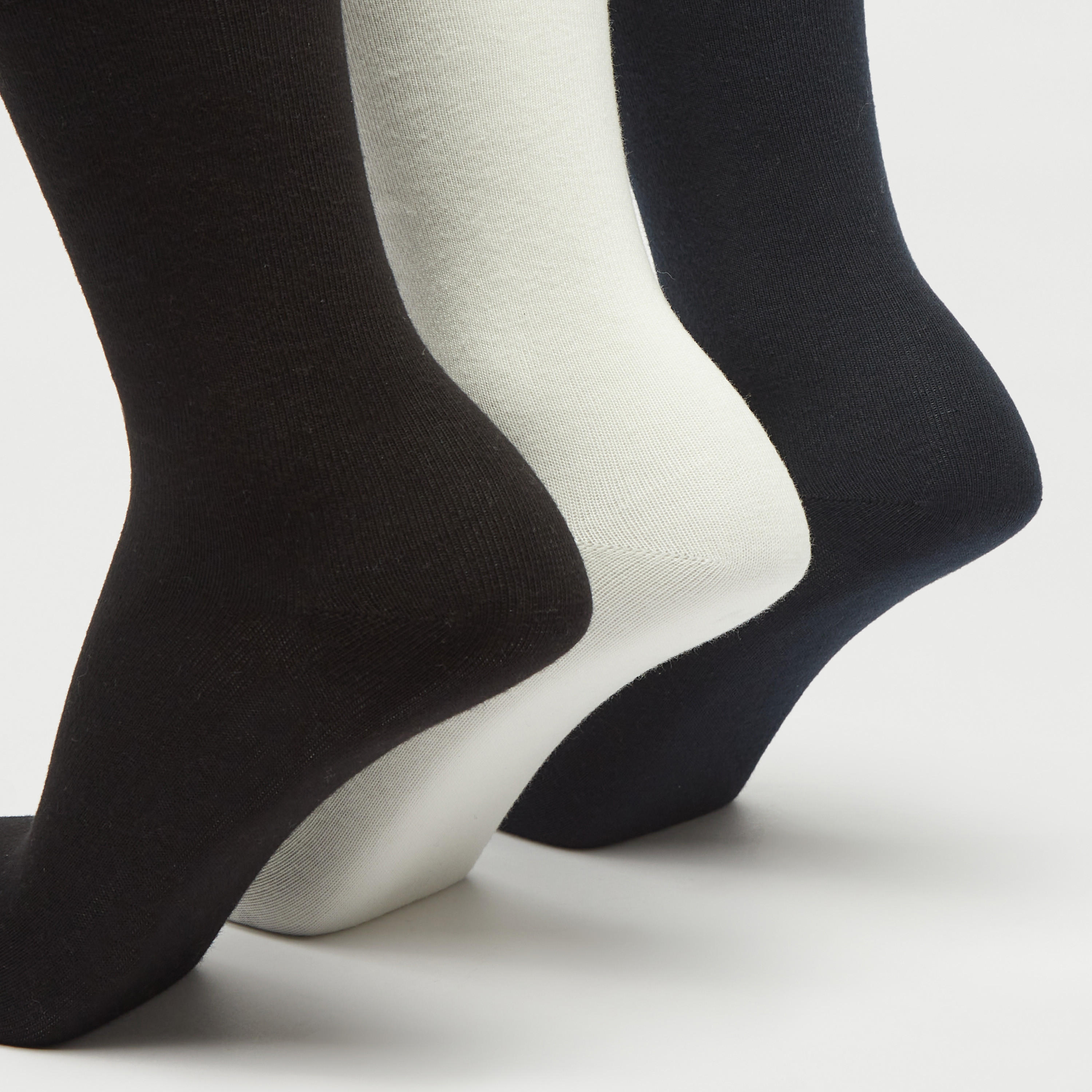 Set of 3 - Solid Crew Length Socks-men-socks-image-4