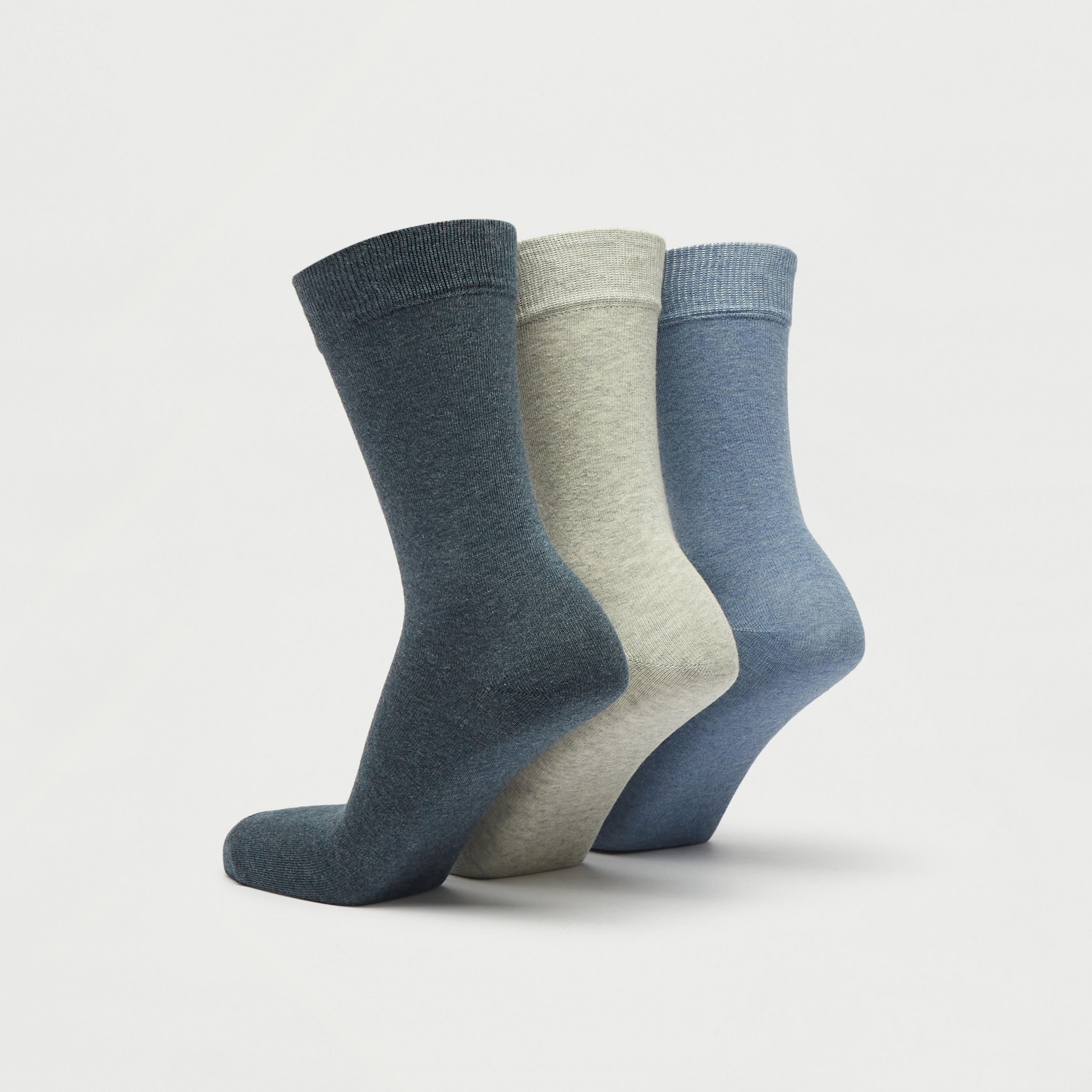 جوارب بطول ربلة الساق - طقم من 3 أزواج-men-socks-image-2