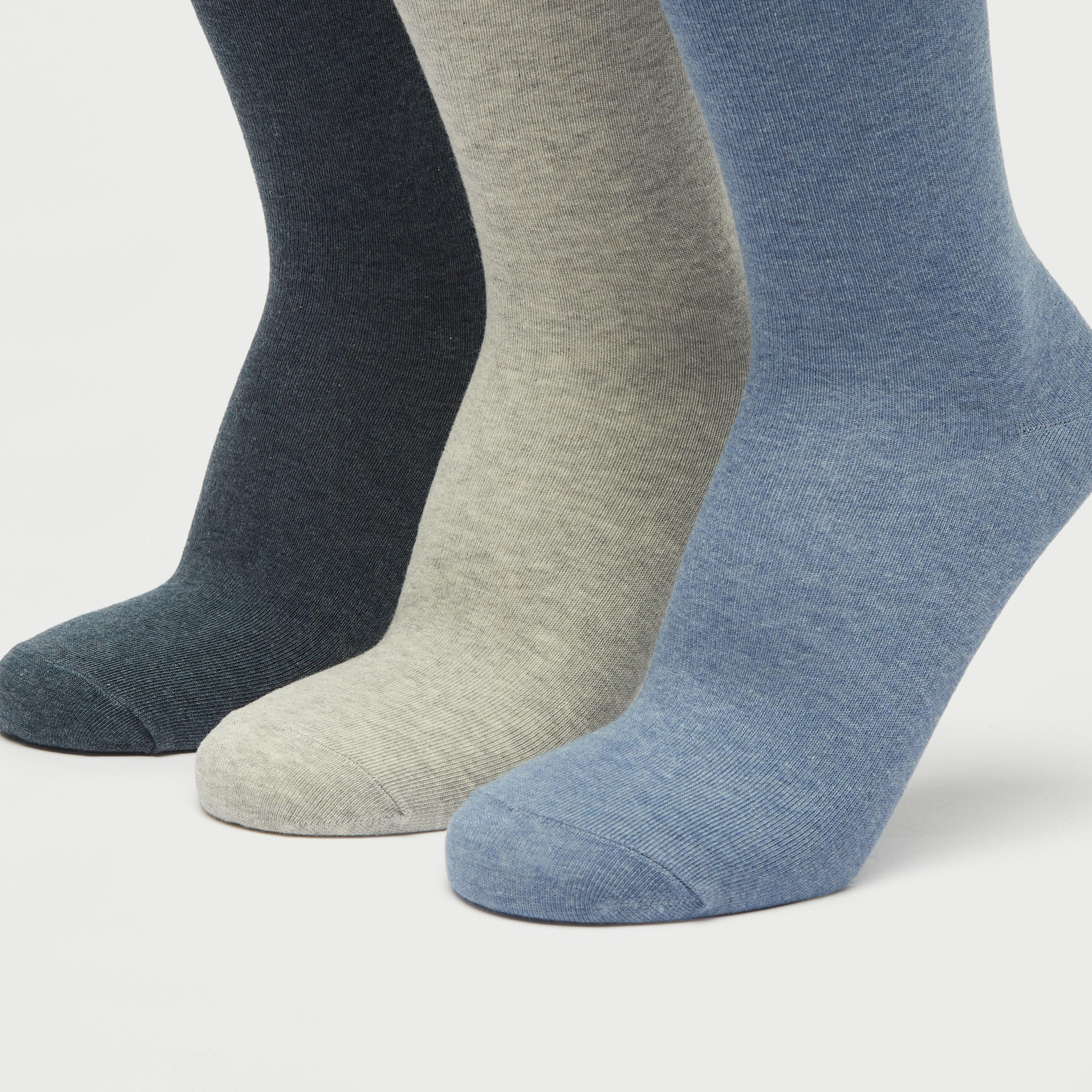 جوارب بطول ربلة الساق - طقم من 3 أزواج-men-socks-image-3