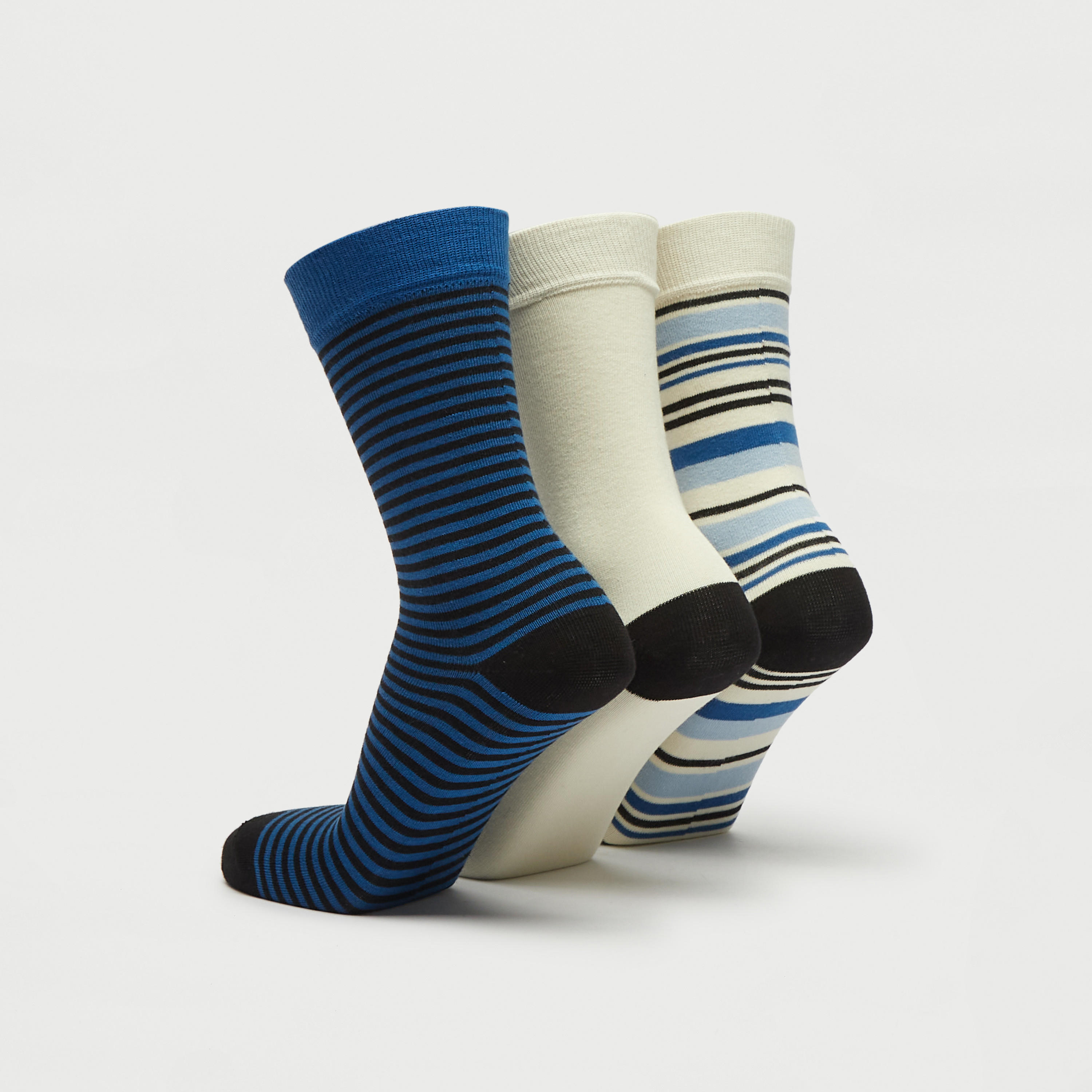 جوارب متنوّعة بطول ربلة الساق - طقم 3 أزواج-men-socks-image-2
