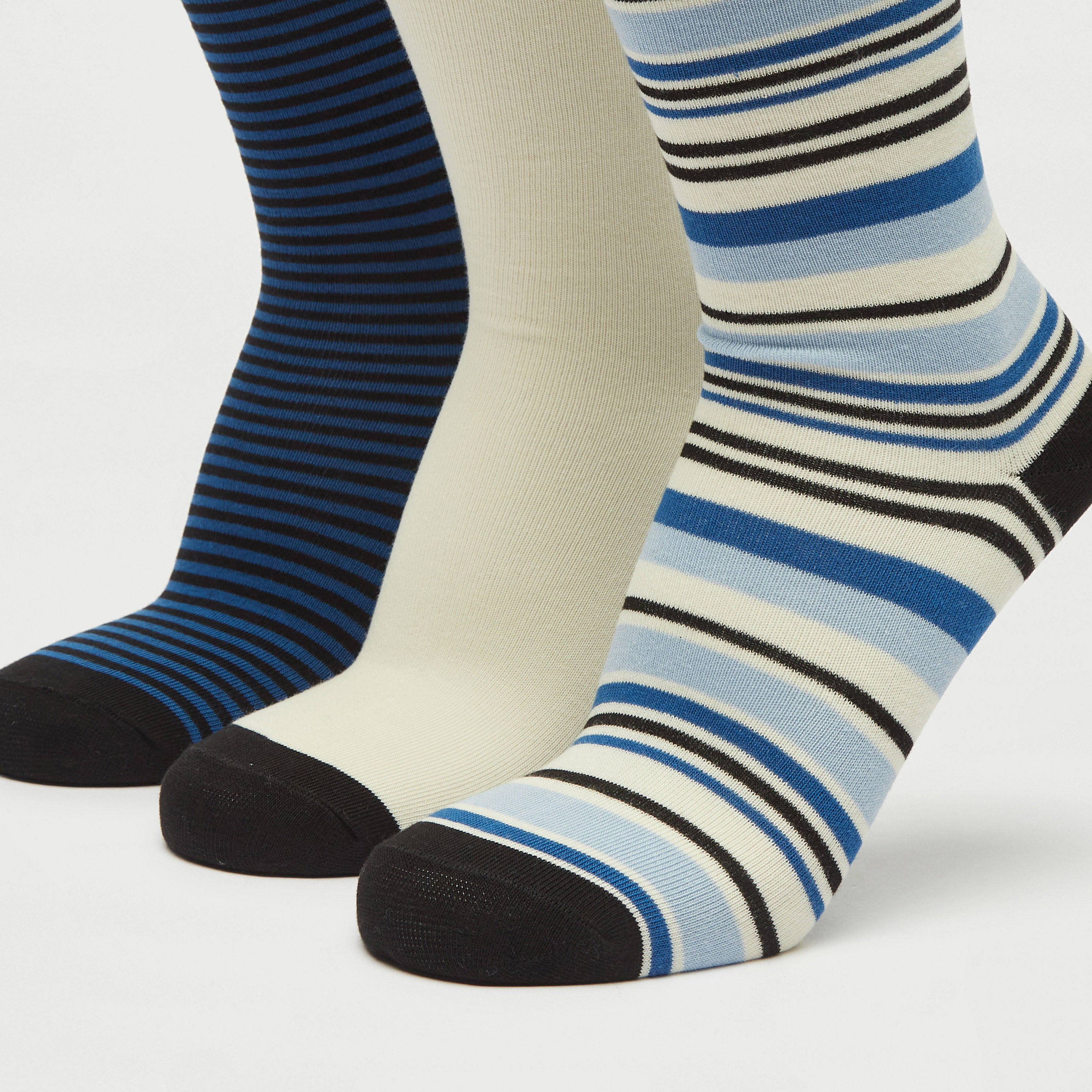 جوارب متنوّعة بطول ربلة الساق - طقم 3 أزواج-men-socks-image-3