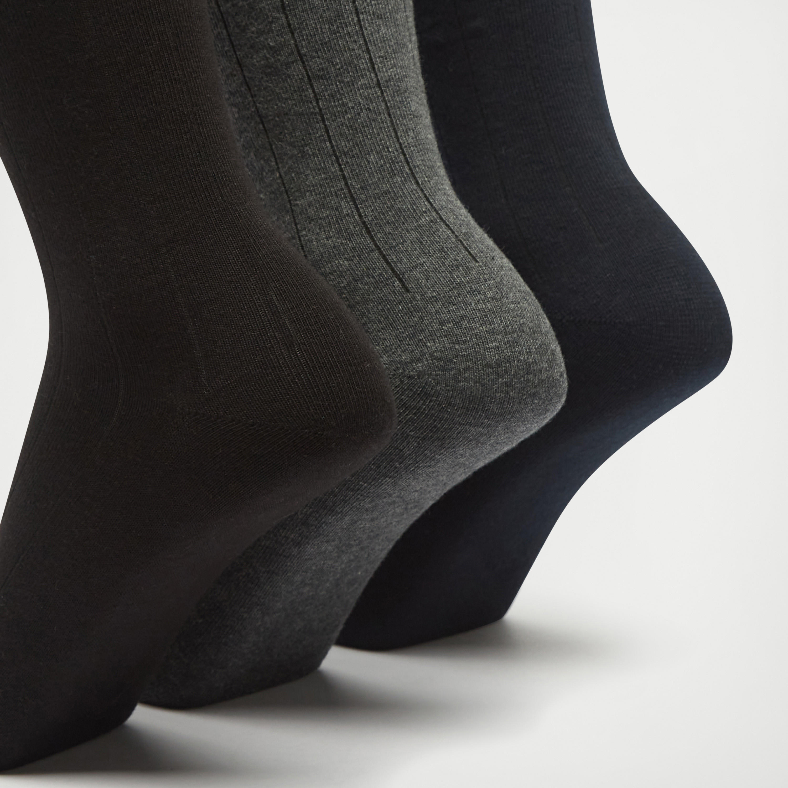 جوارب مقلمة بطول ربلة السّاق- طقم 3 أزواج-men-socks-image-4