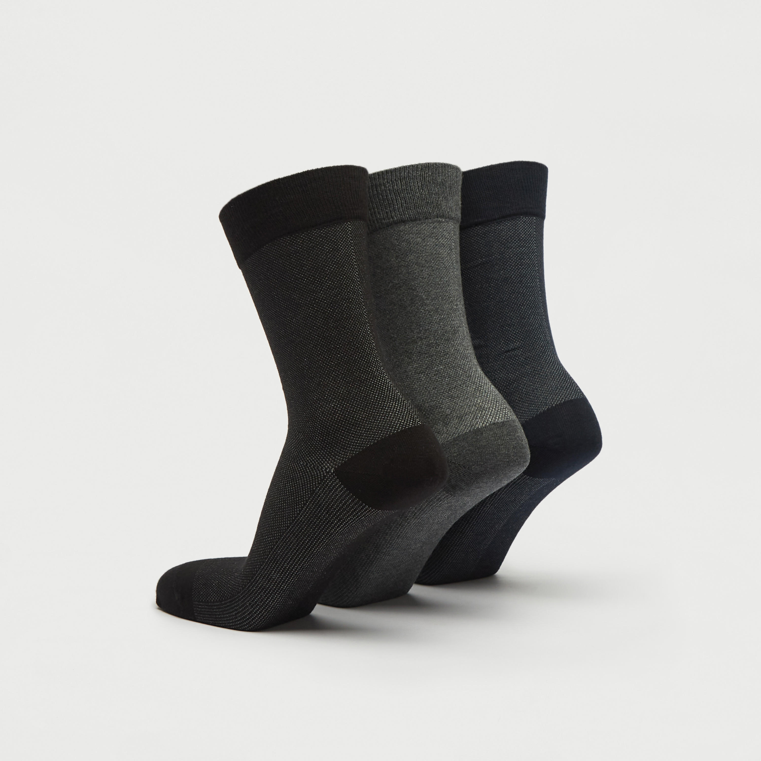 جوارب بطول ربلة الساق - طقم من 3 أزواج-men-socks-image-2