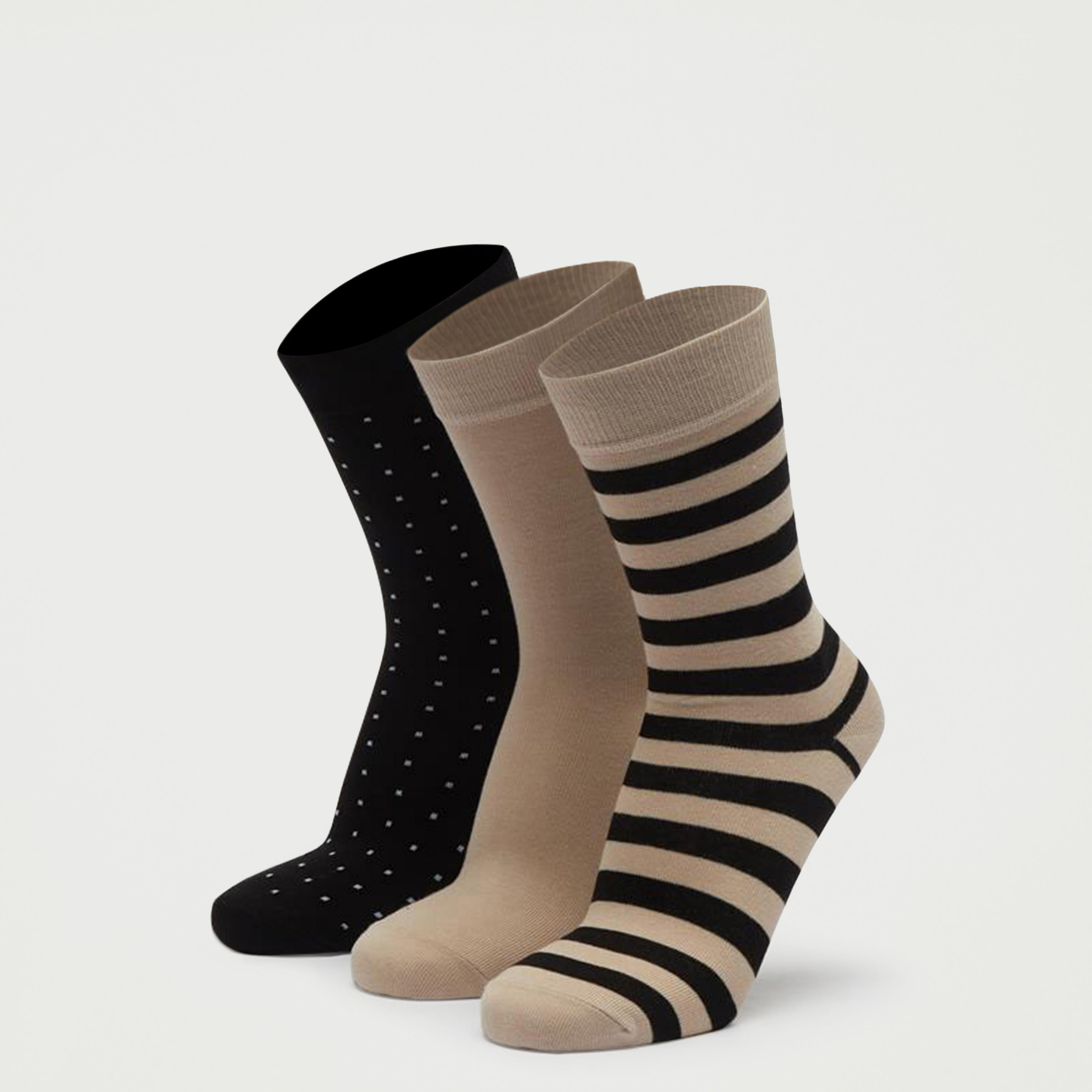 Set of 3 - Assorted Crew Length Socks-men-socks-image-1