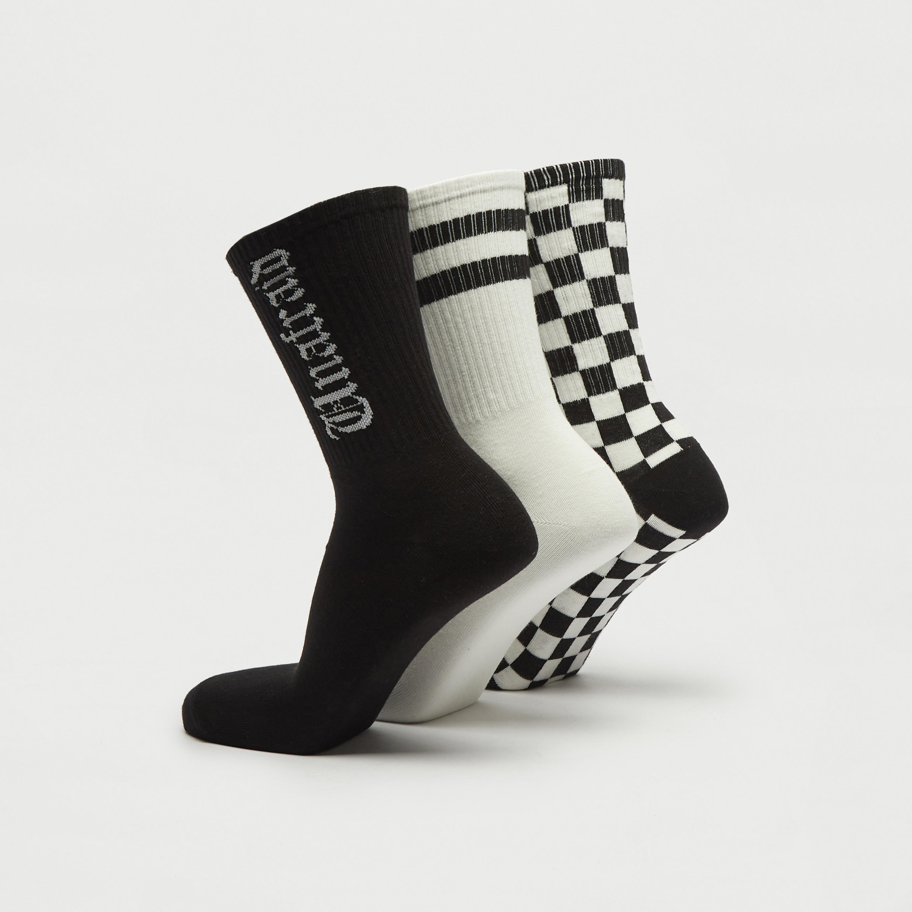 جوارب متنوّعة بطول ربلة الساق - طقم 3 أزواج-men-socks-image-3