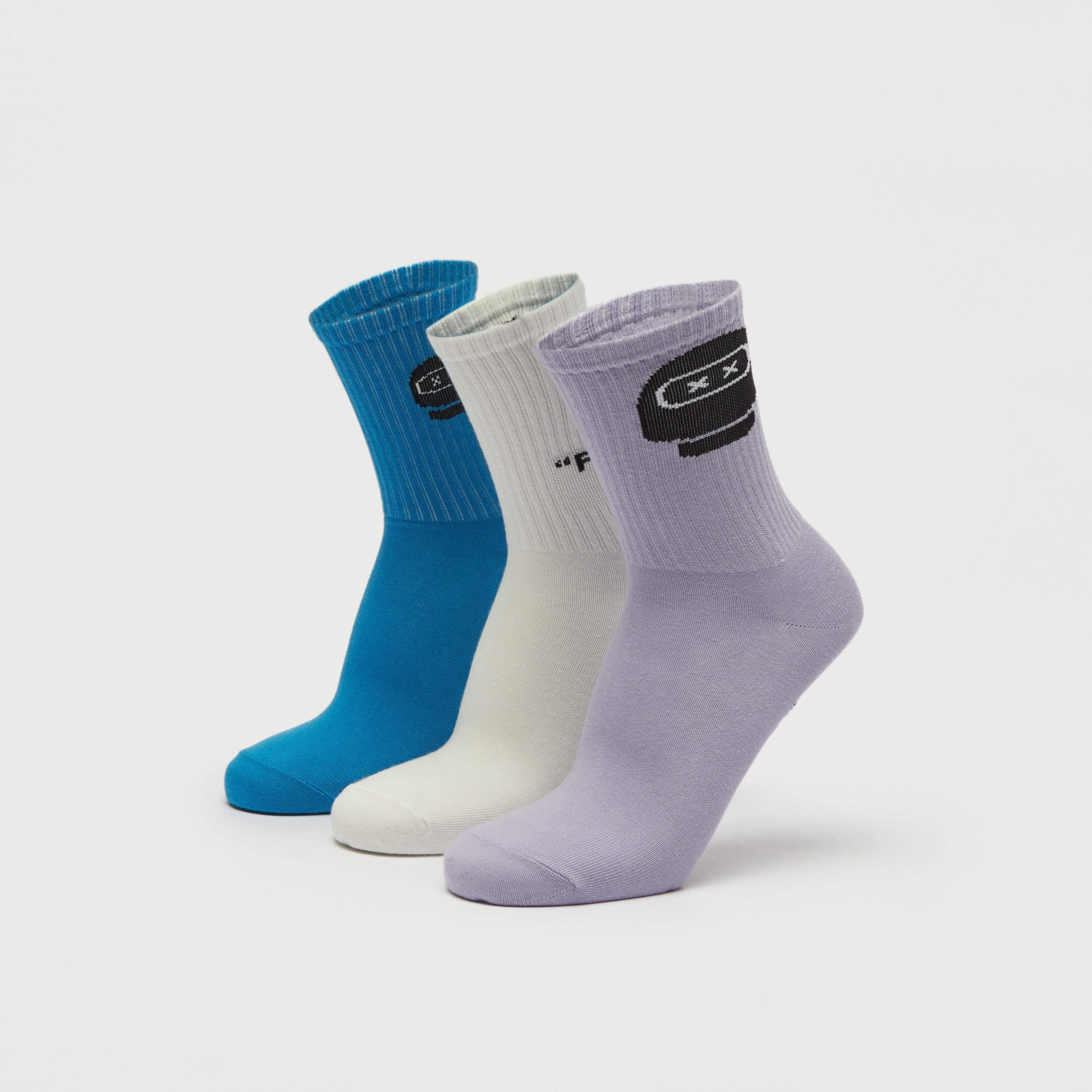 جوارب بارزة الملمس بطول ربلة الساق - طقم 3 قطع-men-socks-image-4
