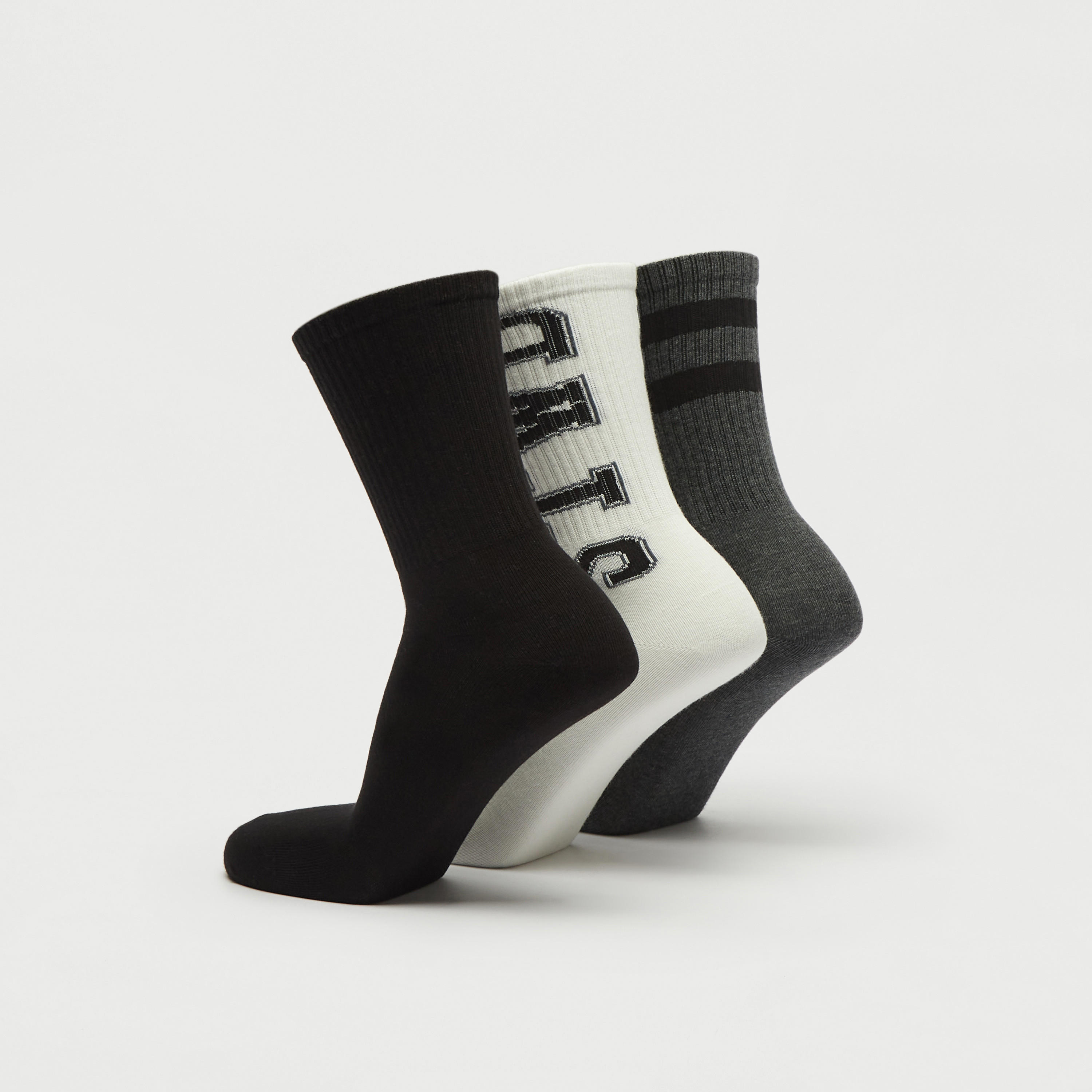 Set of 3 - Assorted Crew Length Socks-men-socks-image-2
