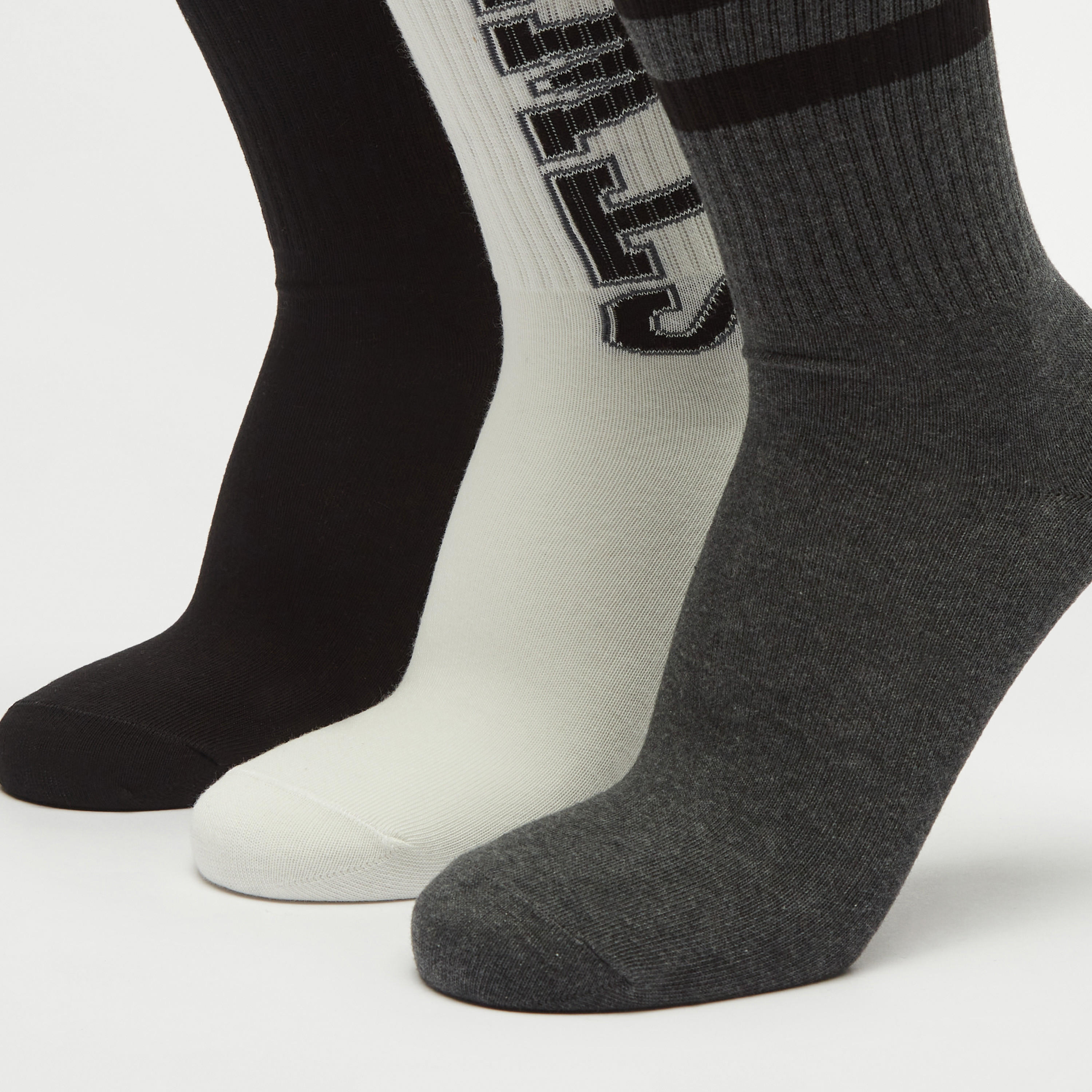 Set of 3 - Assorted Crew Length Socks-men-socks-image-3