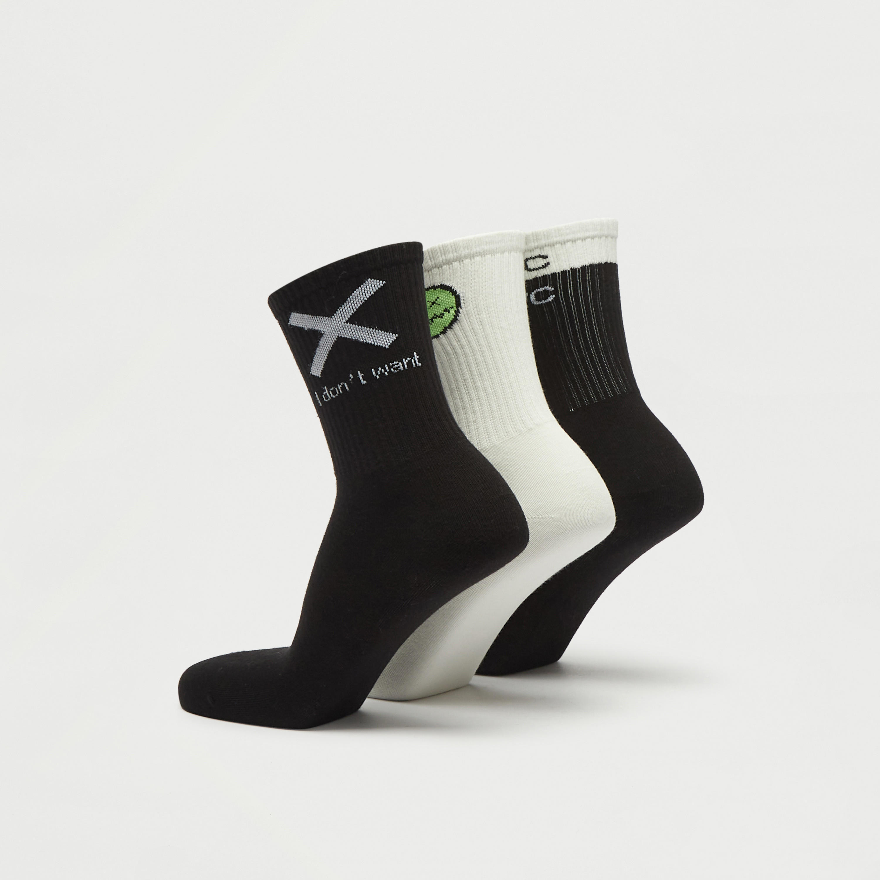 جوارب بارزة الملمس بطول ربلة الساق - طقم من 3 أزواج-men-socks-image-3