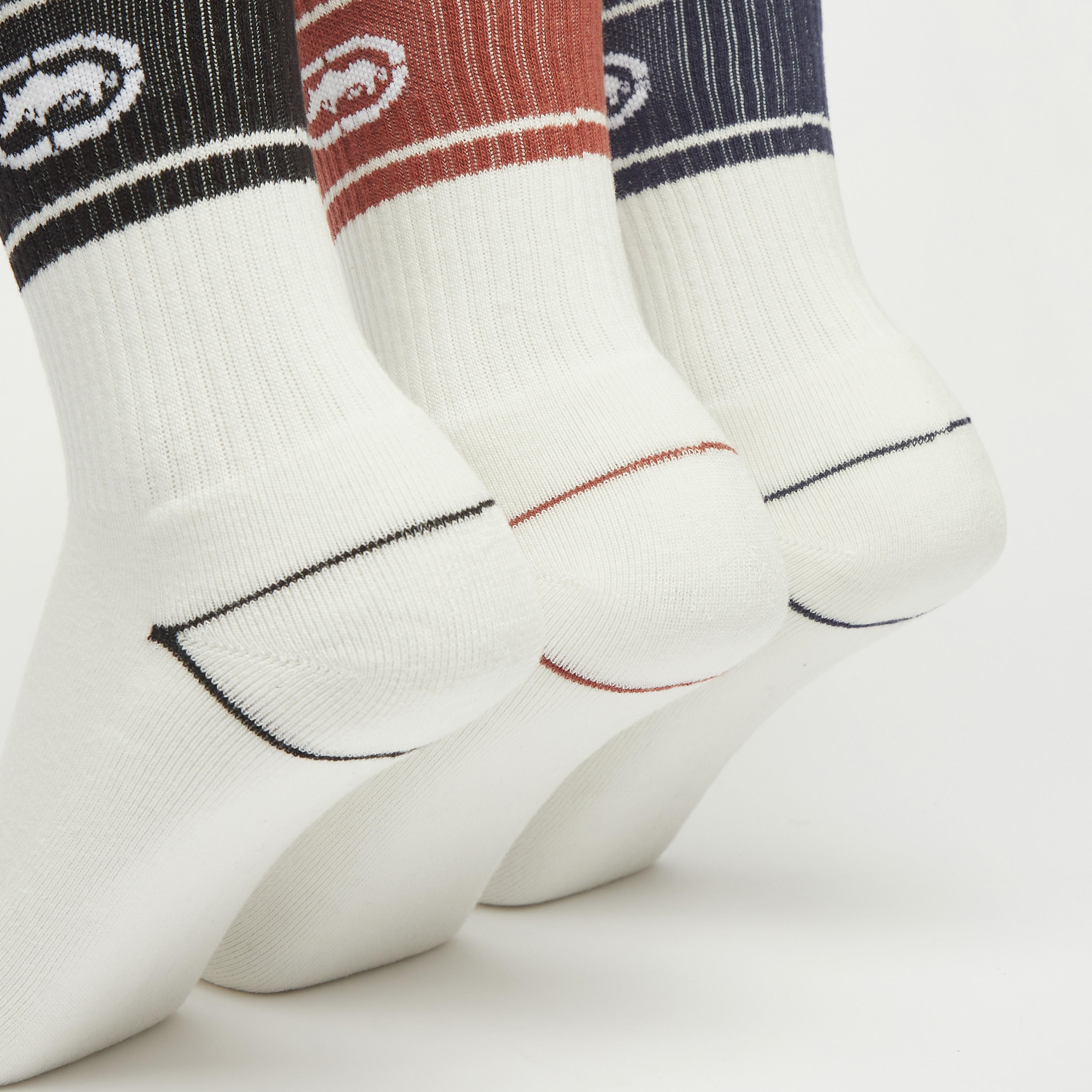 جوارب بطول ربلة الساق وطبعات جرافيك - طقم 3 أزواج-men-socks-image-4
