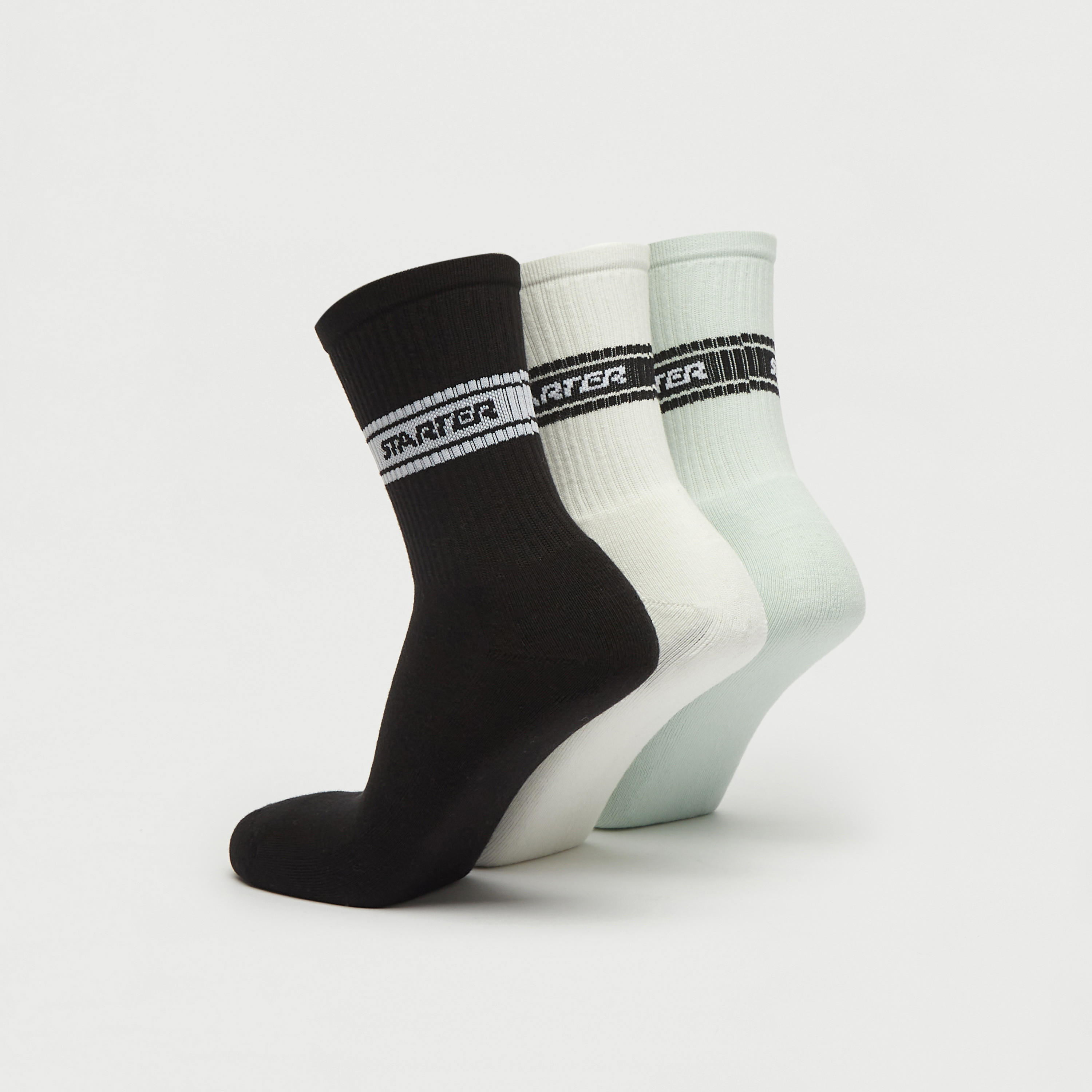 جوارب بطول ربلة الساق وطبعات تايبوجرافيك - طقم 3 أزواج-men-socks-image-2