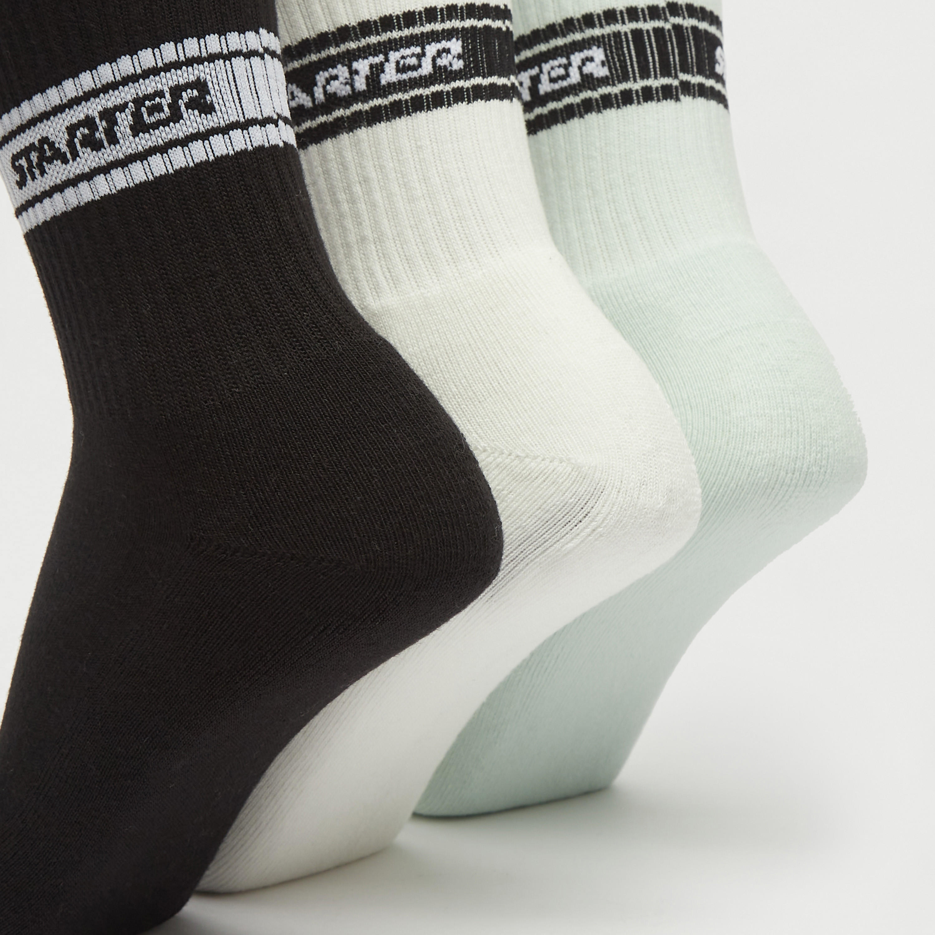 جوارب بطول ربلة الساق وطبعات تايبوجرافيك - طقم 3 أزواج-men-socks-image-4