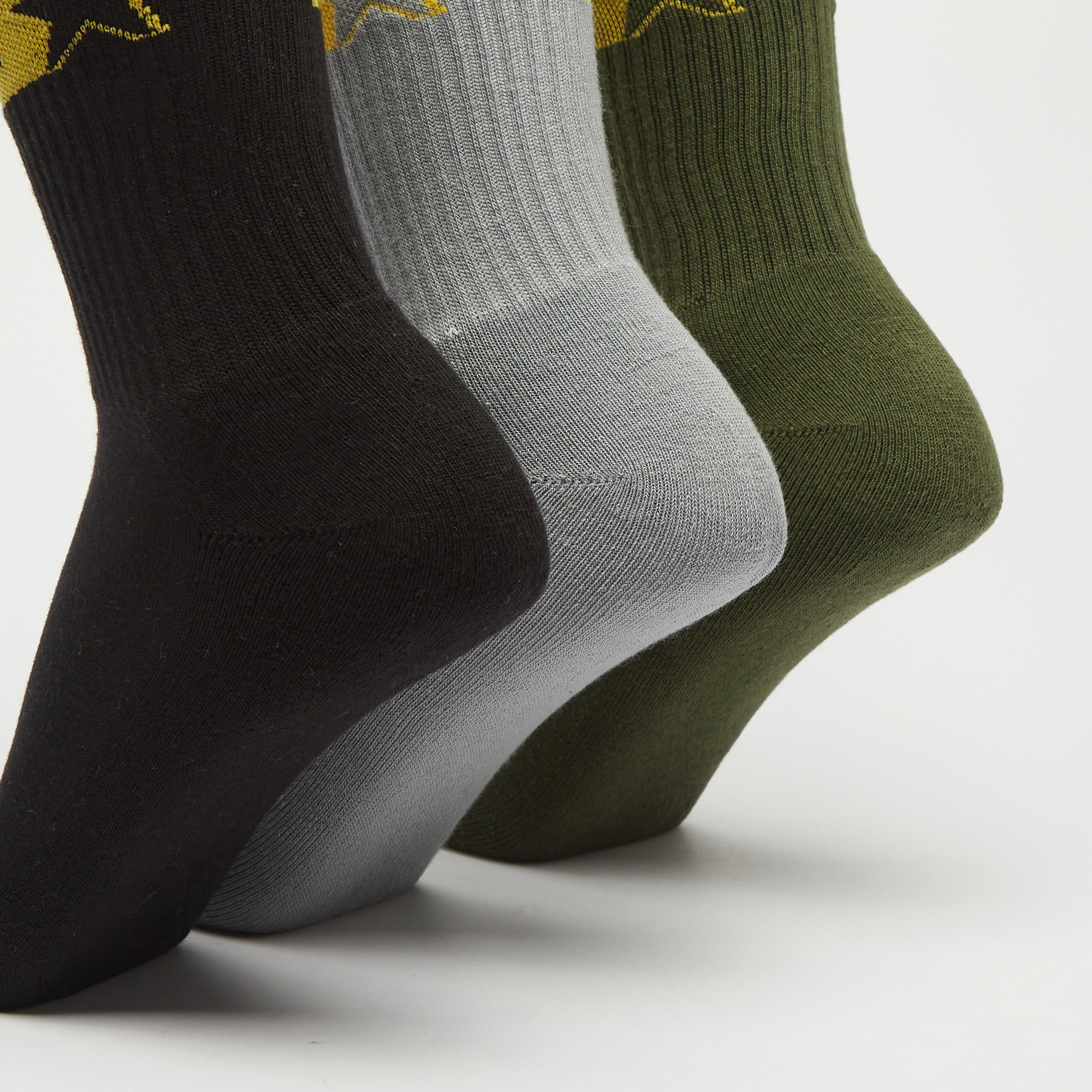 جوارب بارزة الملمس بطول ربلة الساق - طقم 3 أزواج-men-socks-image-4