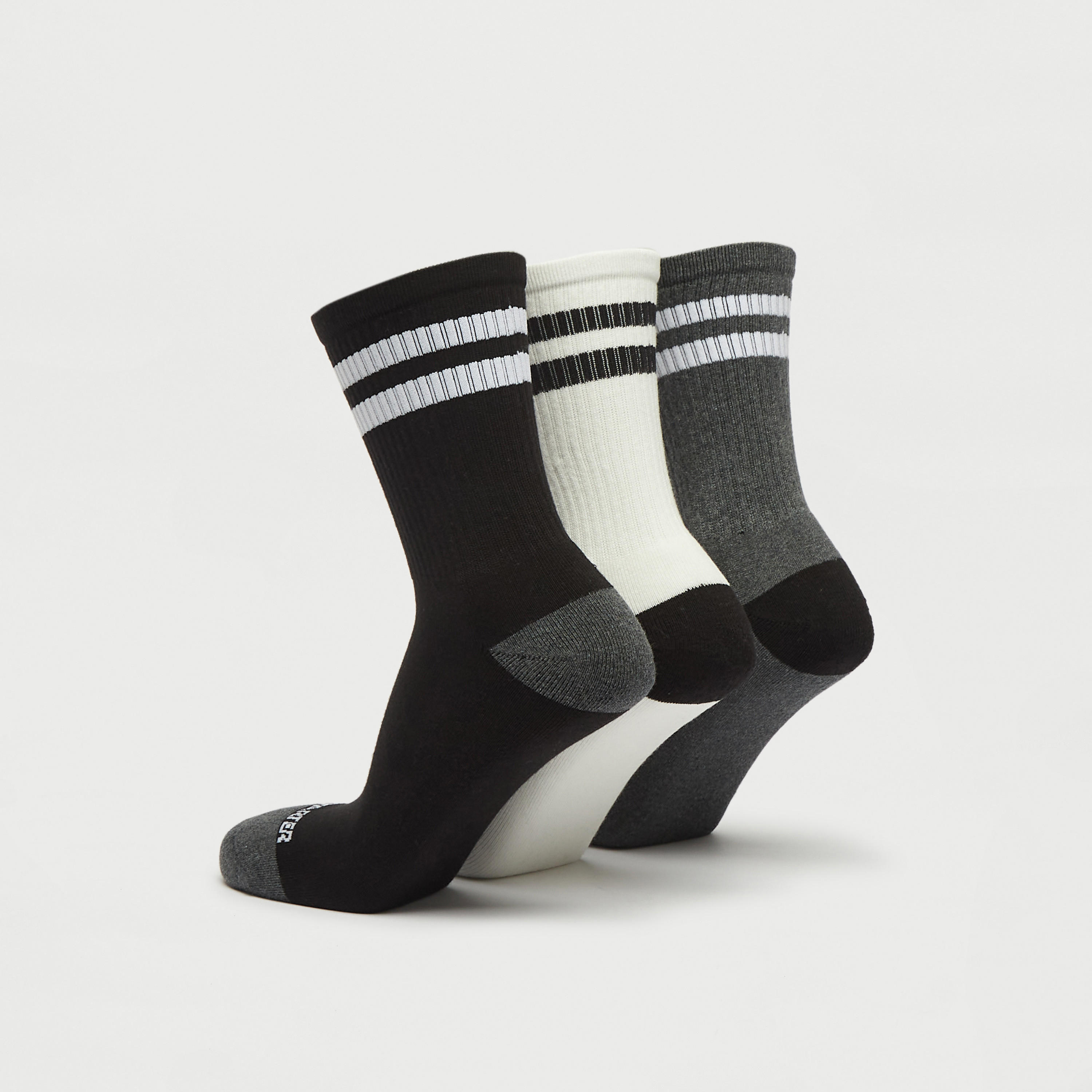 جوارب بطول ربلة الساق وطبعات - طقم 3 أزواج-men-socks-image-2