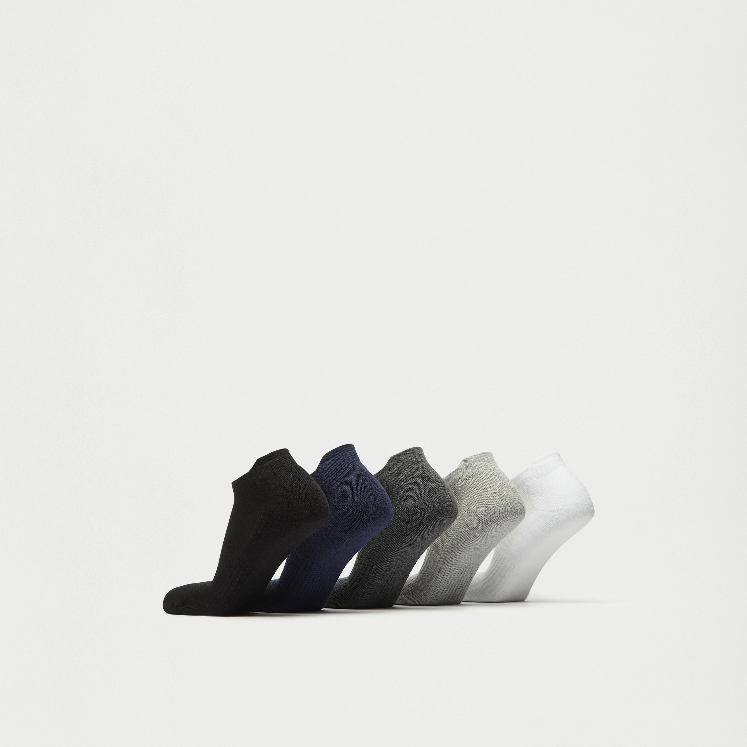 طقم جوارب 5 أزواج بارزة الملمس بطول الكاحل-men-socks-image-2