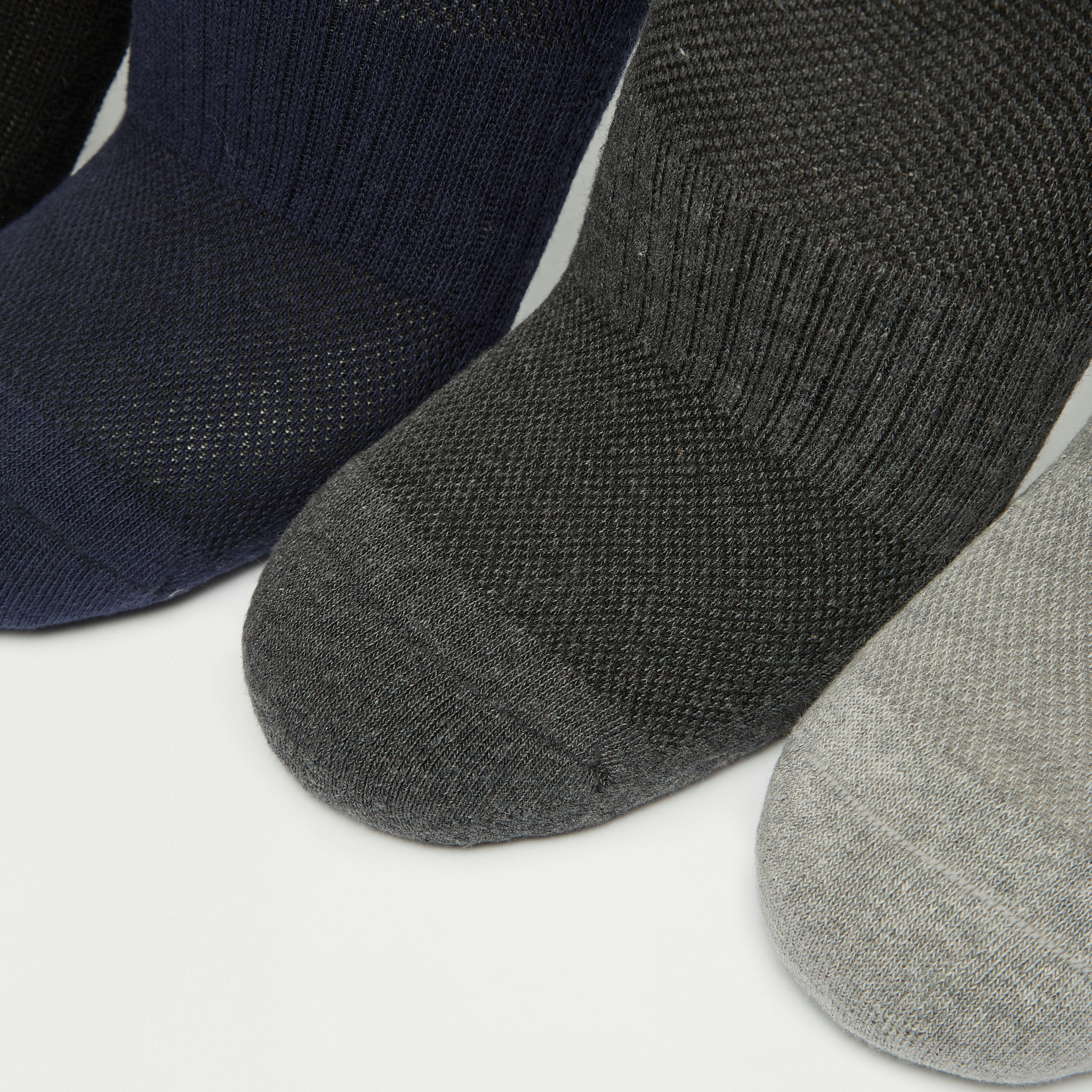 طقم جوارب 5 أزواج بارزة الملمس بطول الكاحل-men-socks-image-3