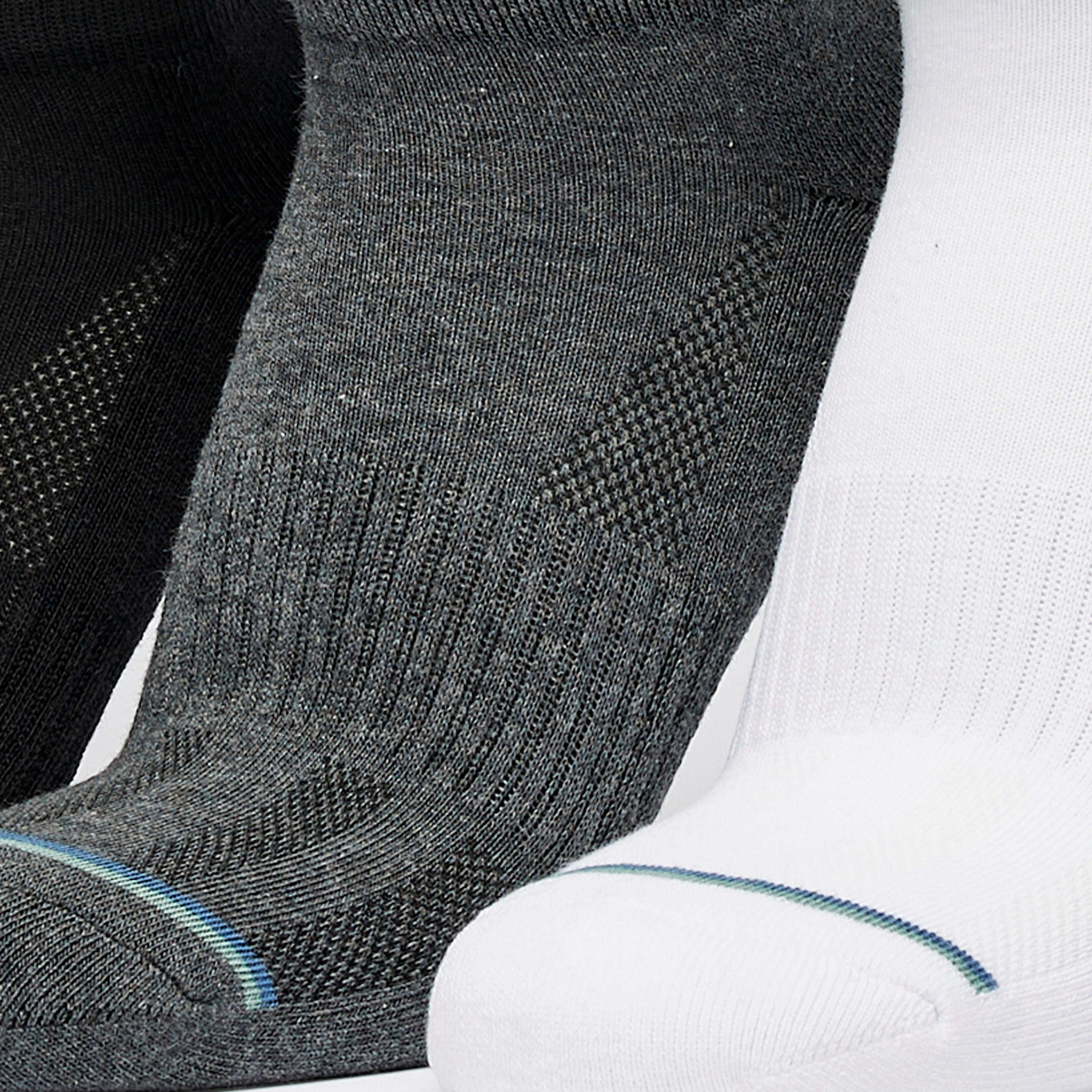 طقم جوارب 3 أزواج بارزة الملمس بطول الكاحل-men-socks-image-3