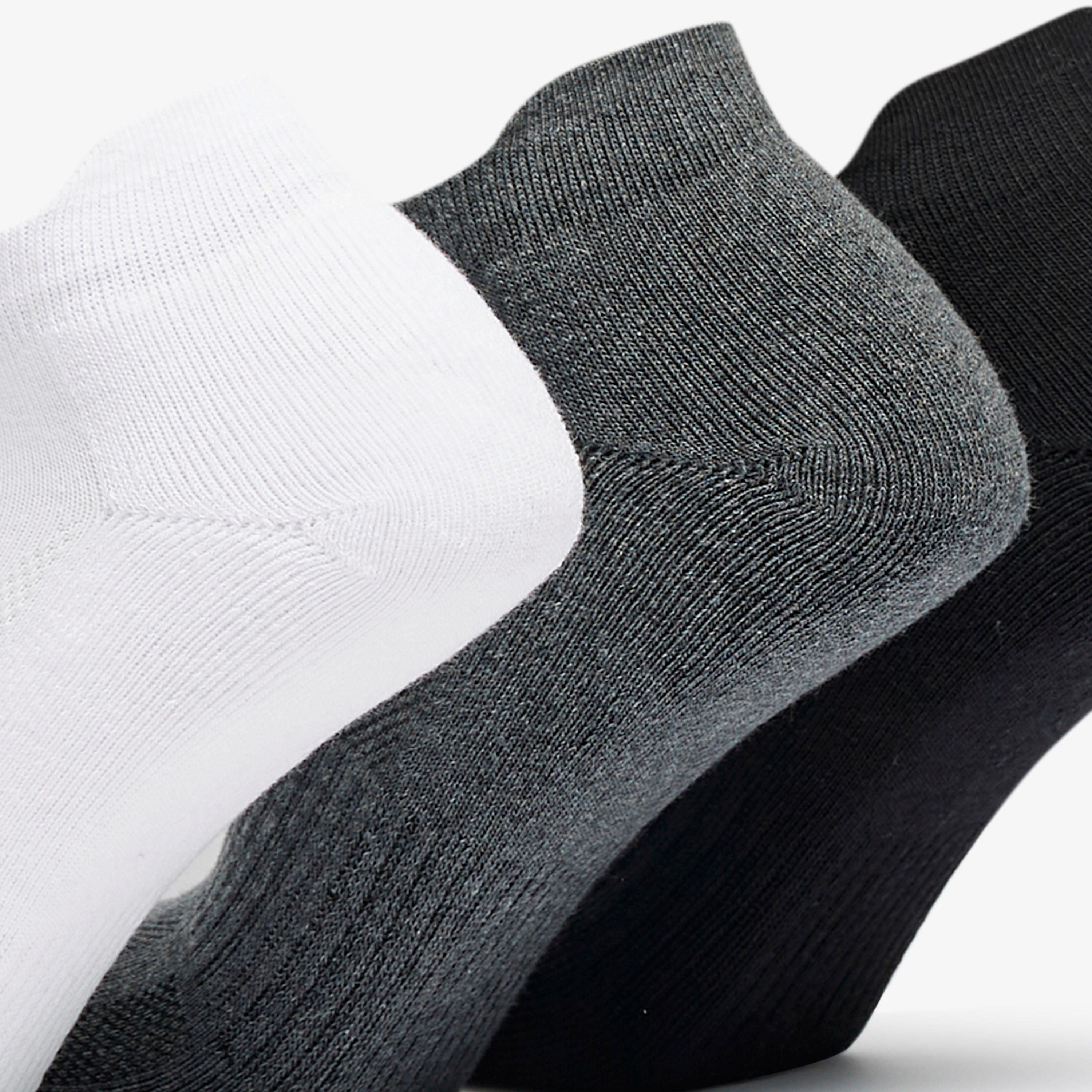 طقم جوارب 3 أزواج بارزة الملمس بطول الكاحل-men-socks-image-4