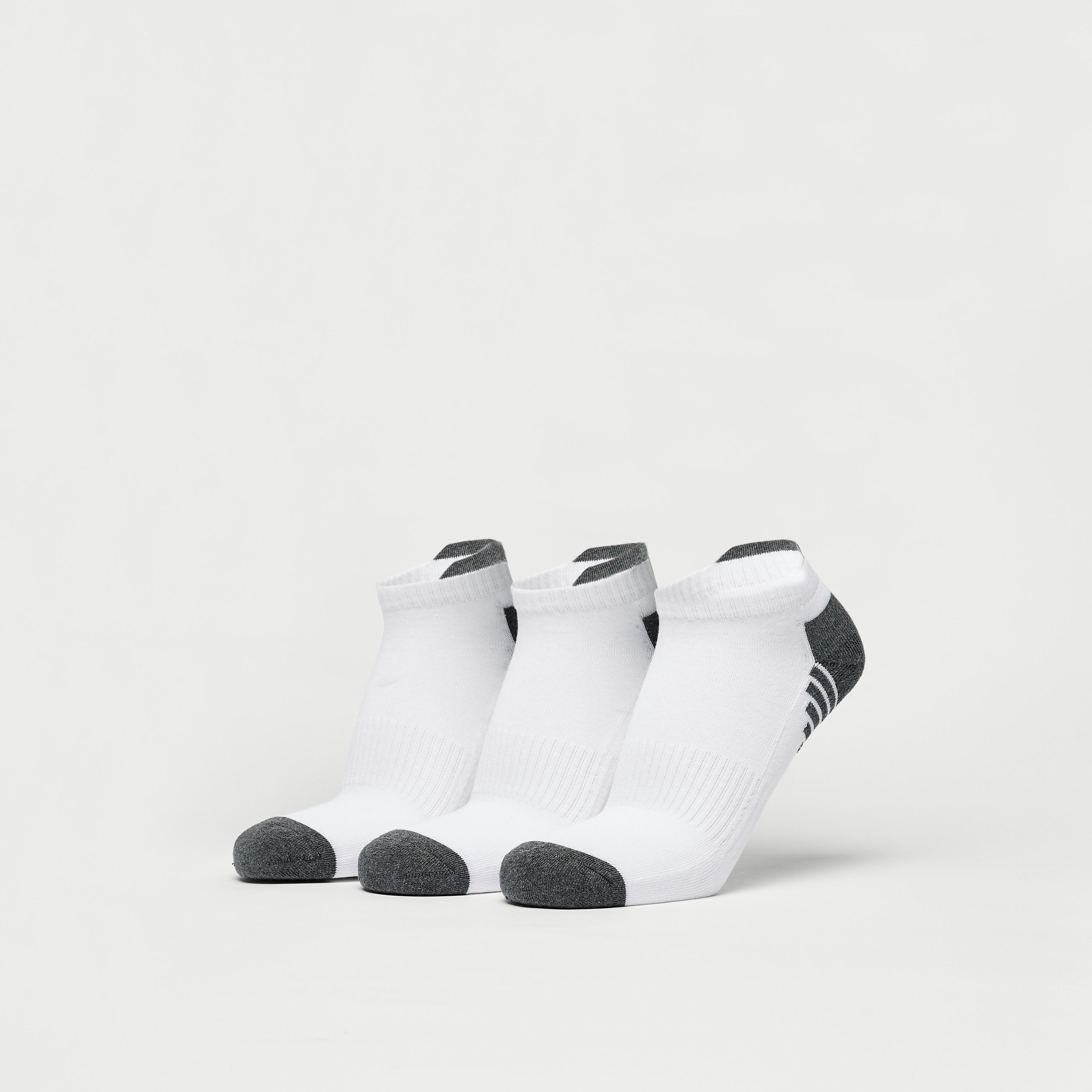 جوارب طول الكاحل مخططة بقوالب ملونة - طقم 3 أزواج-men-socks-image-1
