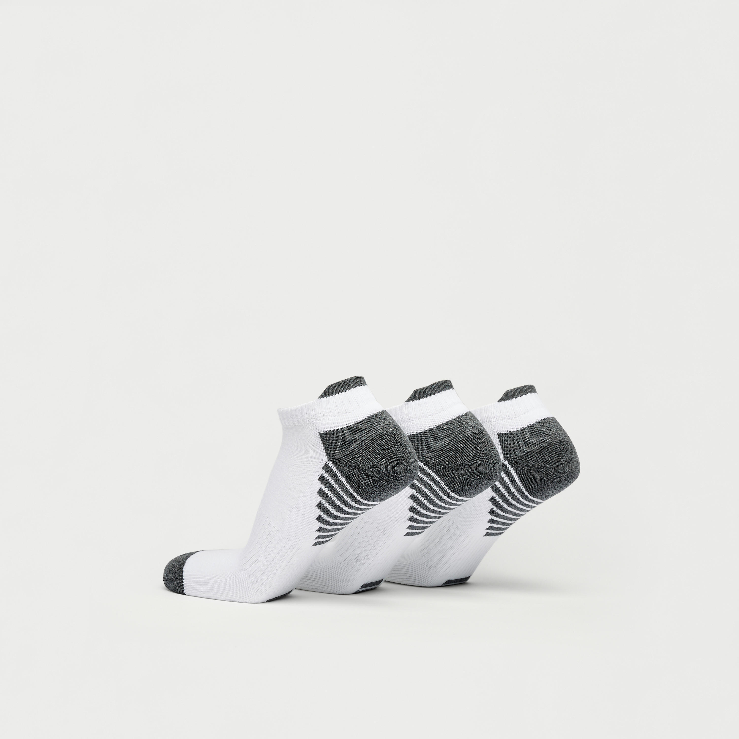 جوارب طول الكاحل مخططة بقوالب ملونة - طقم 3 أزواج-men-socks-image-2